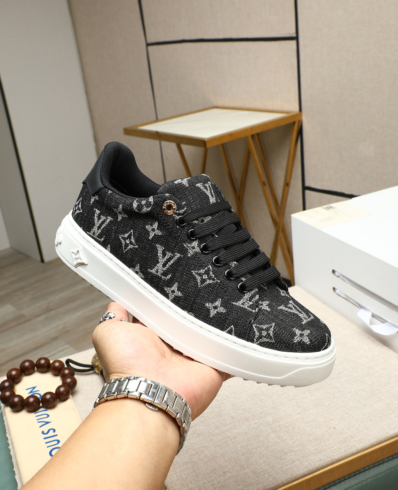 Louis Vuitton 2025 Fashion Show Sneakers, Calfskin, Leather Lined 6 i1746773610106 3273 0 4