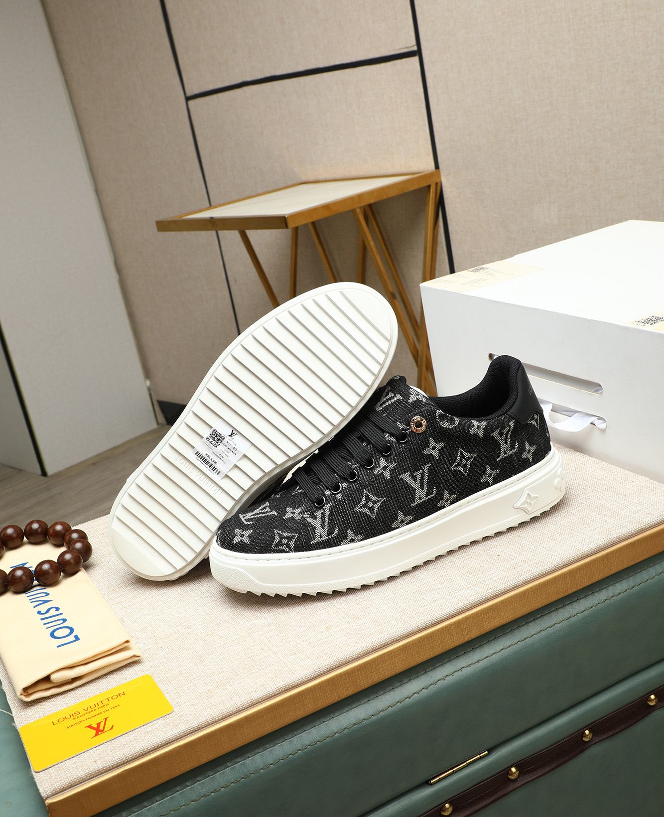 Louis Vuitton 2025 Fashion Show Sneakers, Calfskin, Leather Lined 5 i1746773610197 6562 0 3