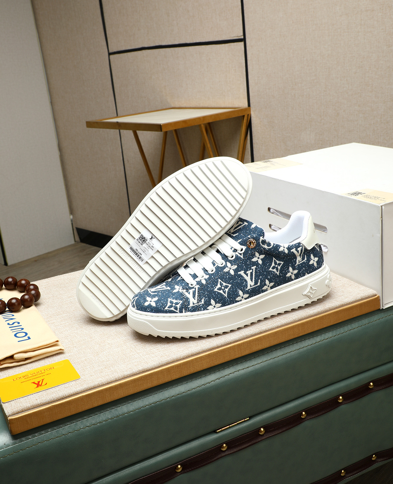 Louis Vuitton 2025 Runway Sneakers in Monogram Denim, Calf Leather 5 i1746773646951 2914 0 3