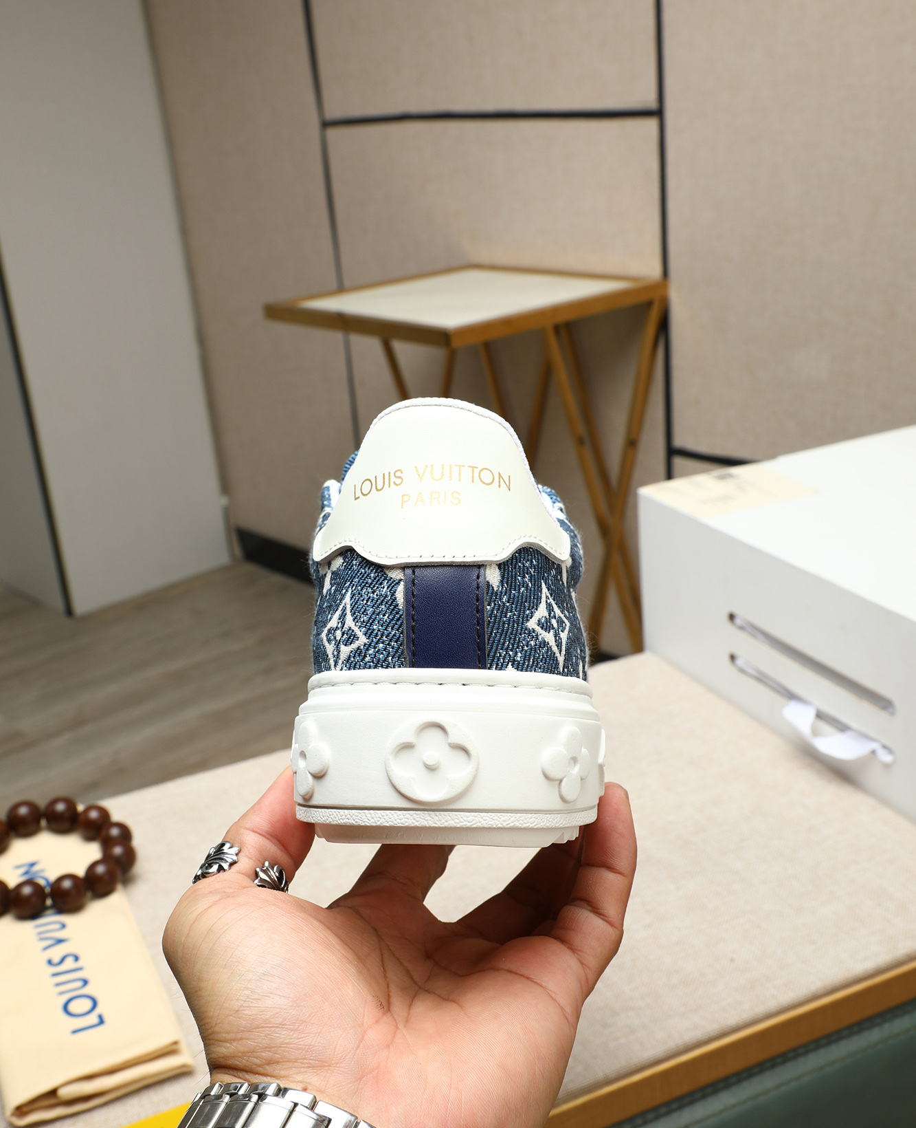 Louis Vuitton 2025 Runway Sneakers in Monogram Denim, Calf Leather 9 i1746773646999 3476 0 7