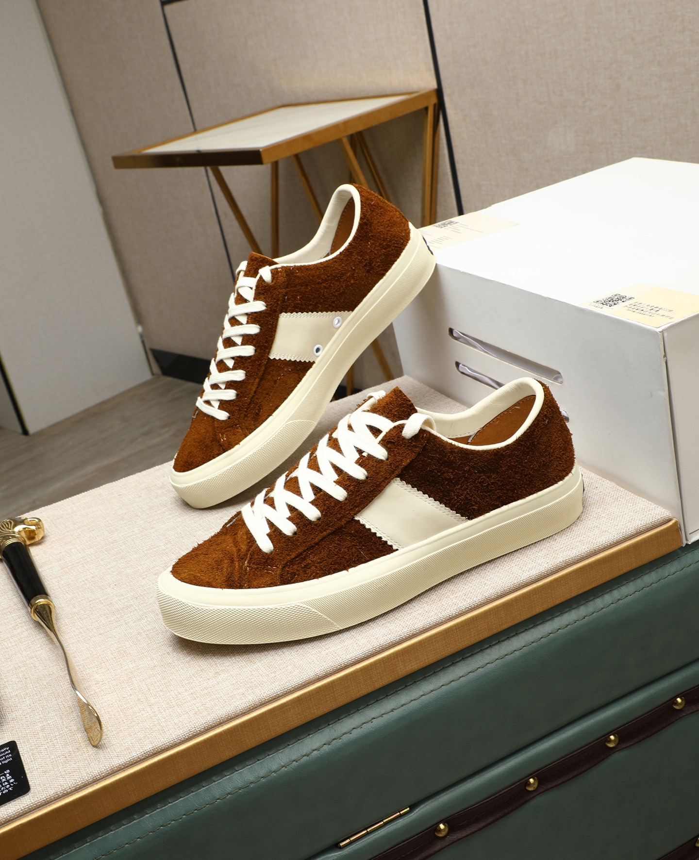 Tom Ford Suede Low-Top Sneakers, Stylish Casual Shoes for Men & Women 4 i1747031225641 9549 0 2