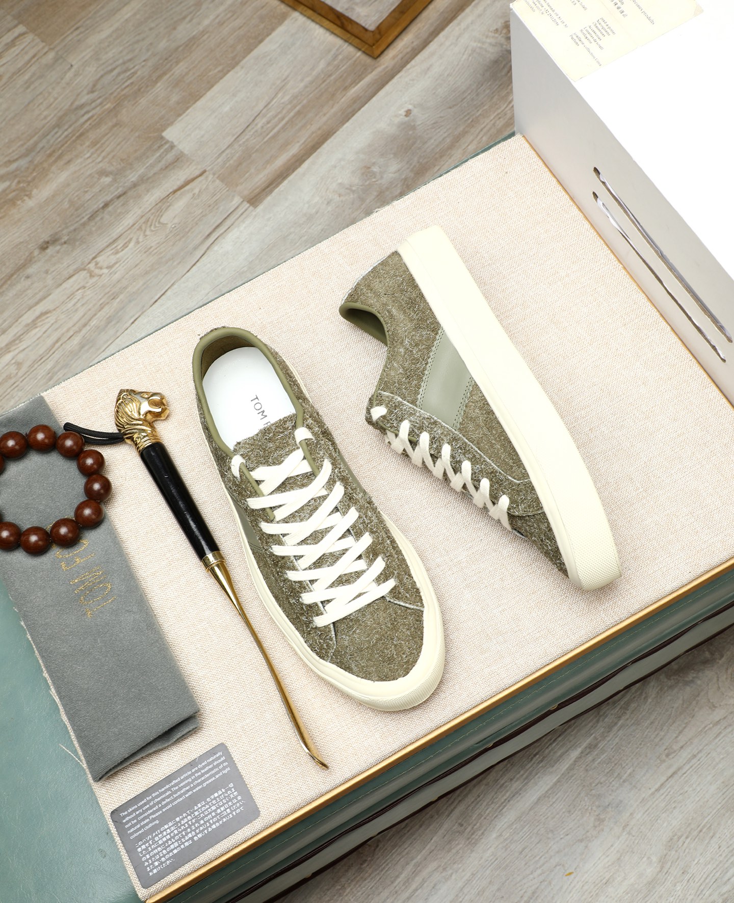 Tom Ford Men's Casual Canvas Sneakers Lace-up Shoes, Comfortable and Stylish 3 i1747031256248 882 0 1