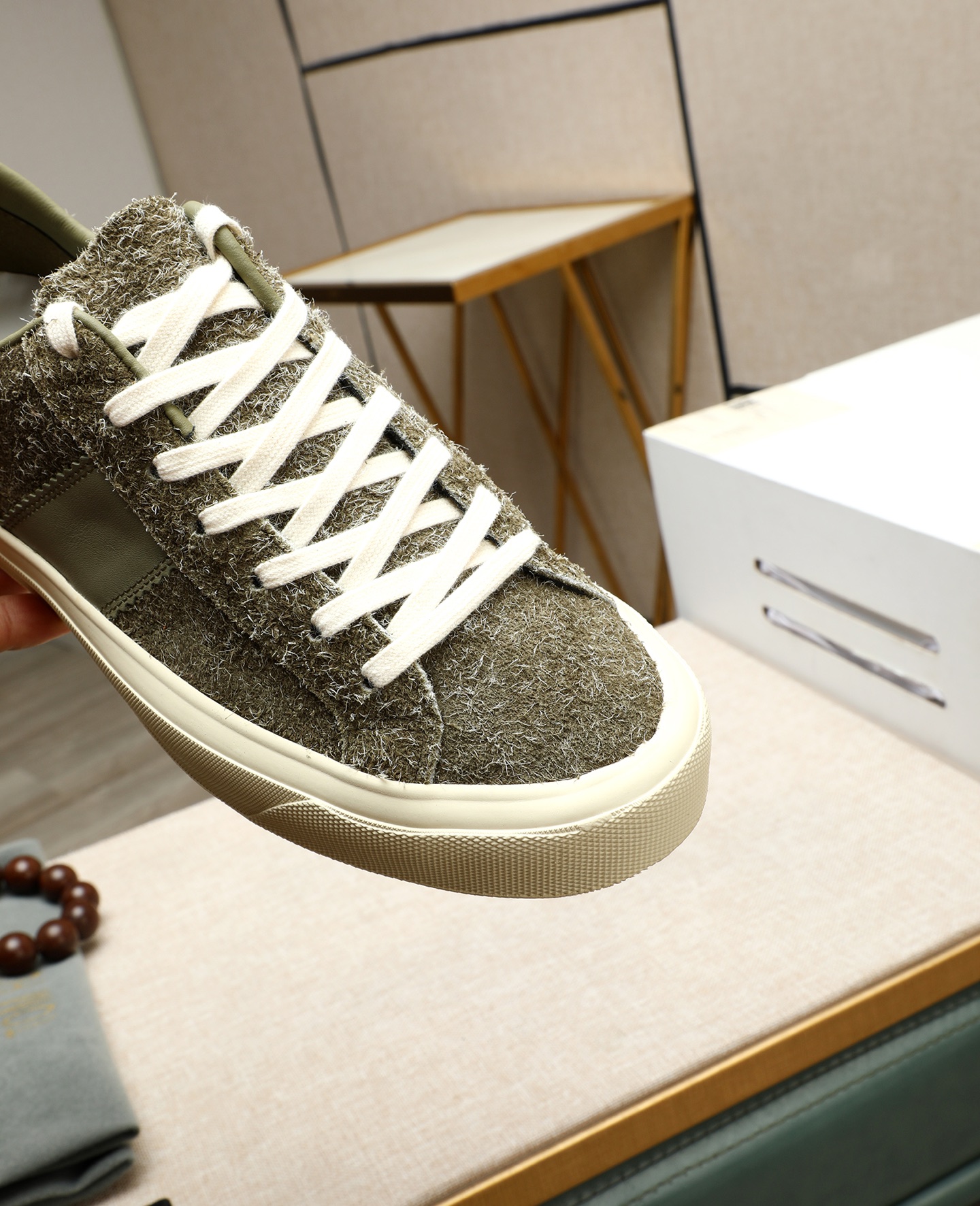 Tom Ford Men's Casual Canvas Sneakers Lace-up Shoes, Comfortable and Stylish 9 i1747031256287 7735 0 7