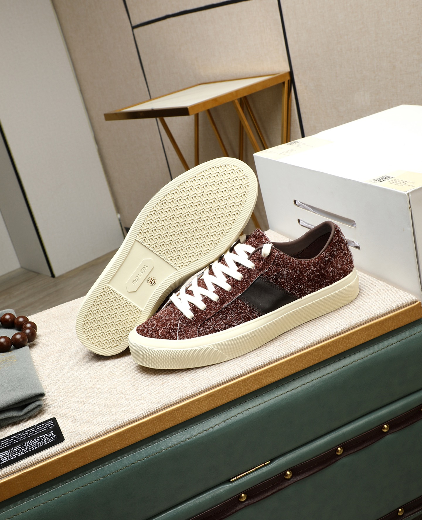 Tom Ford Men's Fashionable Casual Sneakers Lace-up Suede Shoes 5 i1747031272467 5658 0 3