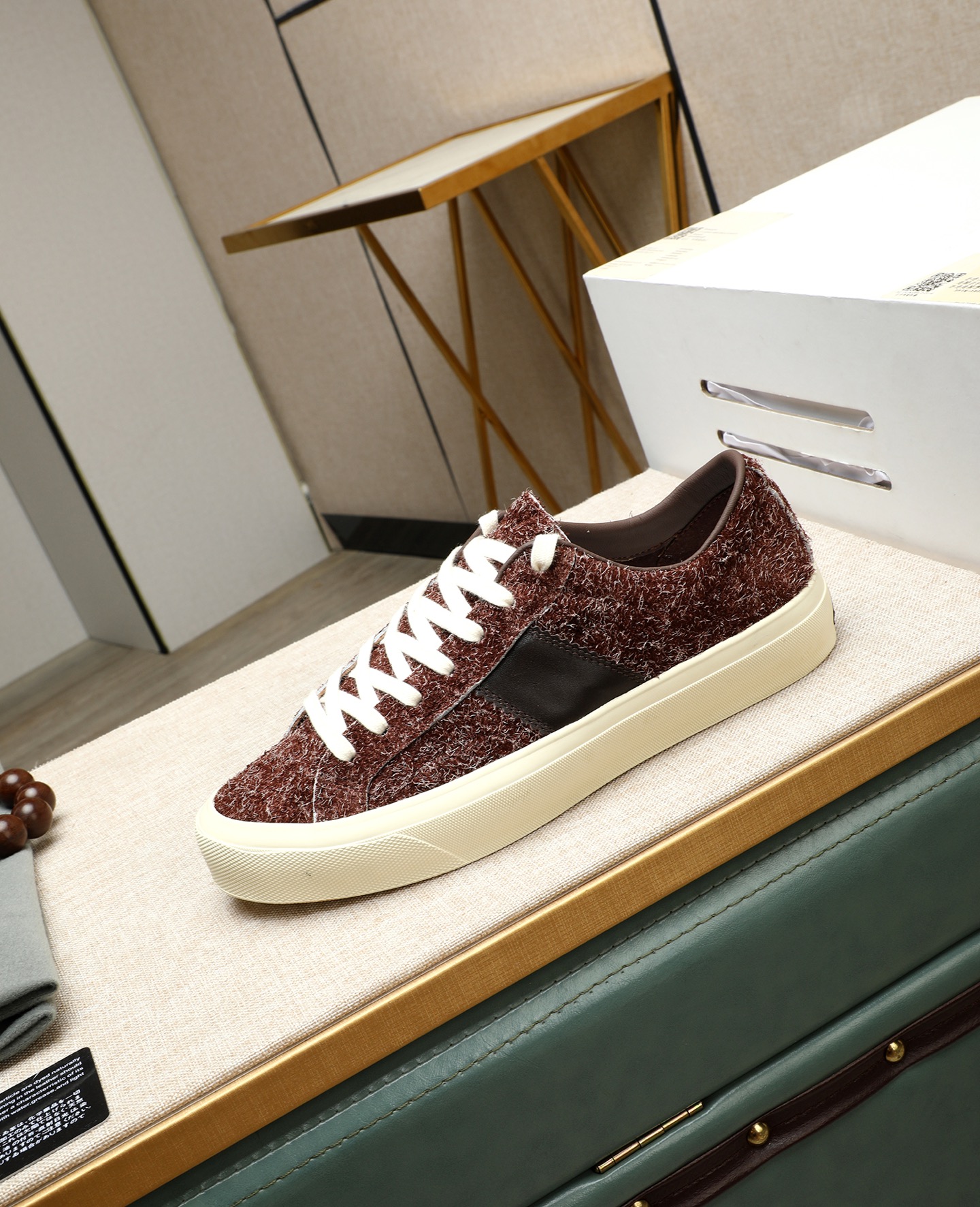 Tom Ford Men's Fashionable Casual Sneakers Lace-up Suede Shoes 7 i1747031272495 5268 0 5