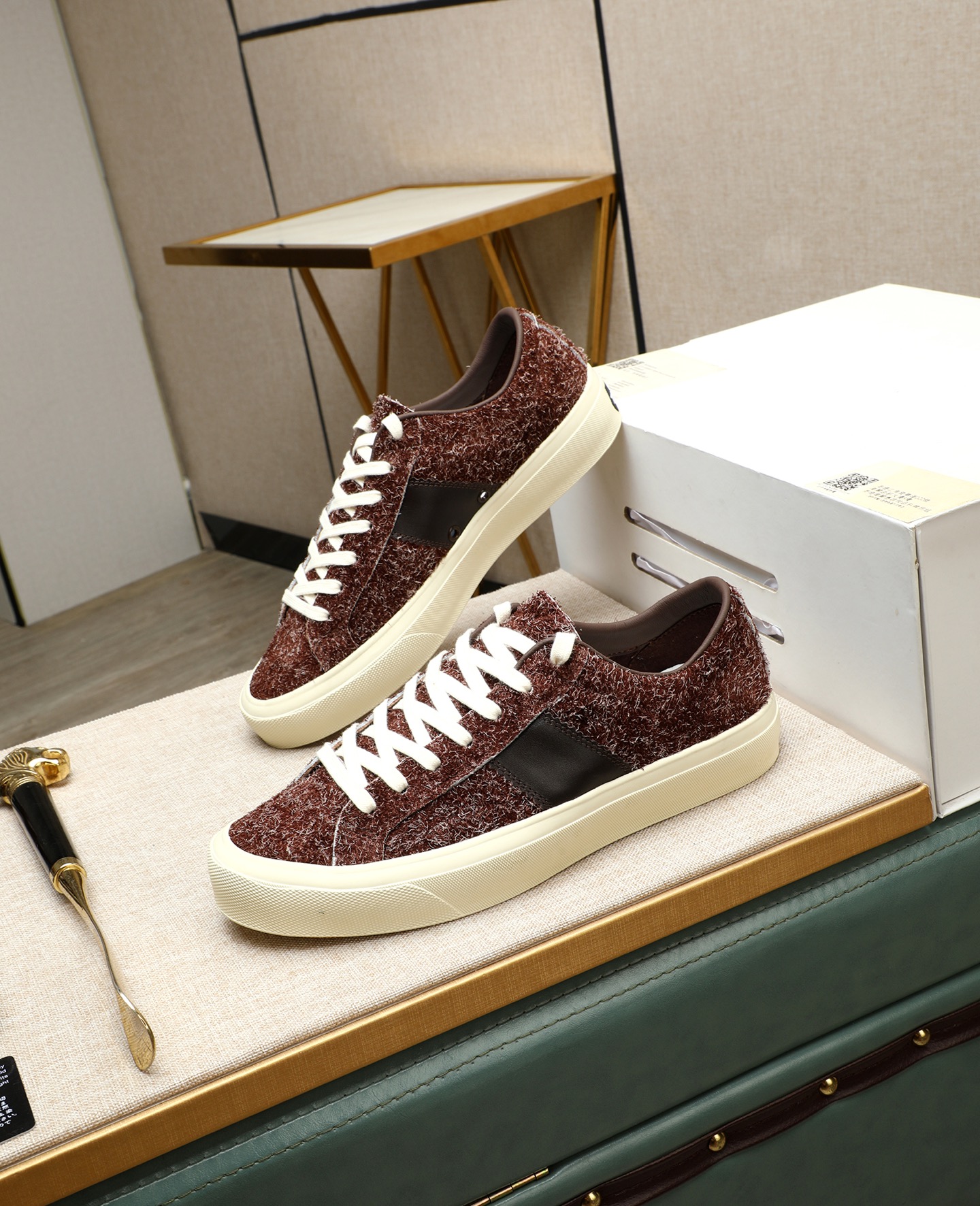 Tom Ford Men's Fashionable Casual Sneakers Lace-up Suede Shoes 4 i1747031272519 5918 0 2