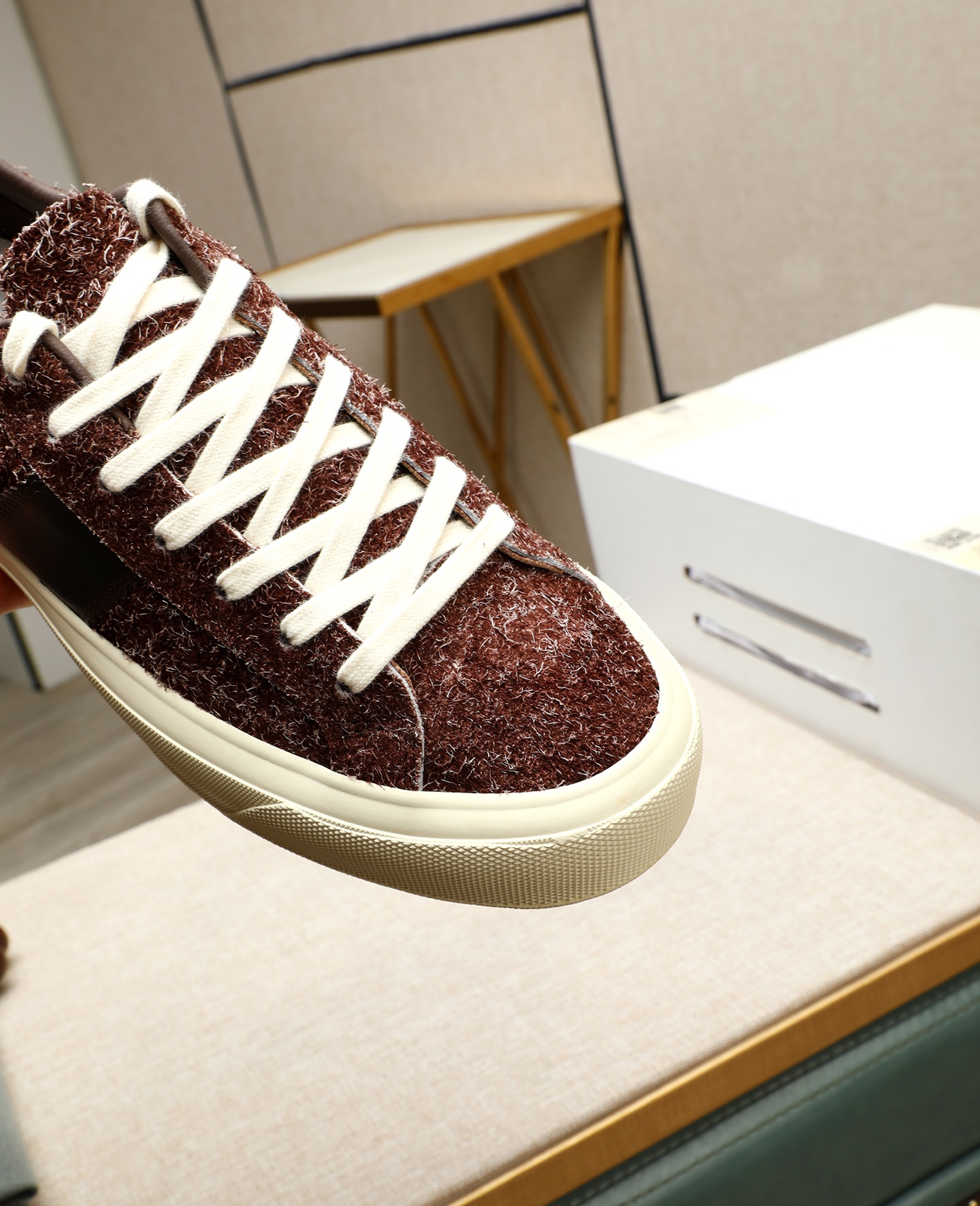 Tom Ford Men's Fashionable Casual Sneakers Lace-up Suede Shoes 9 i1747031272545 8795 0 7