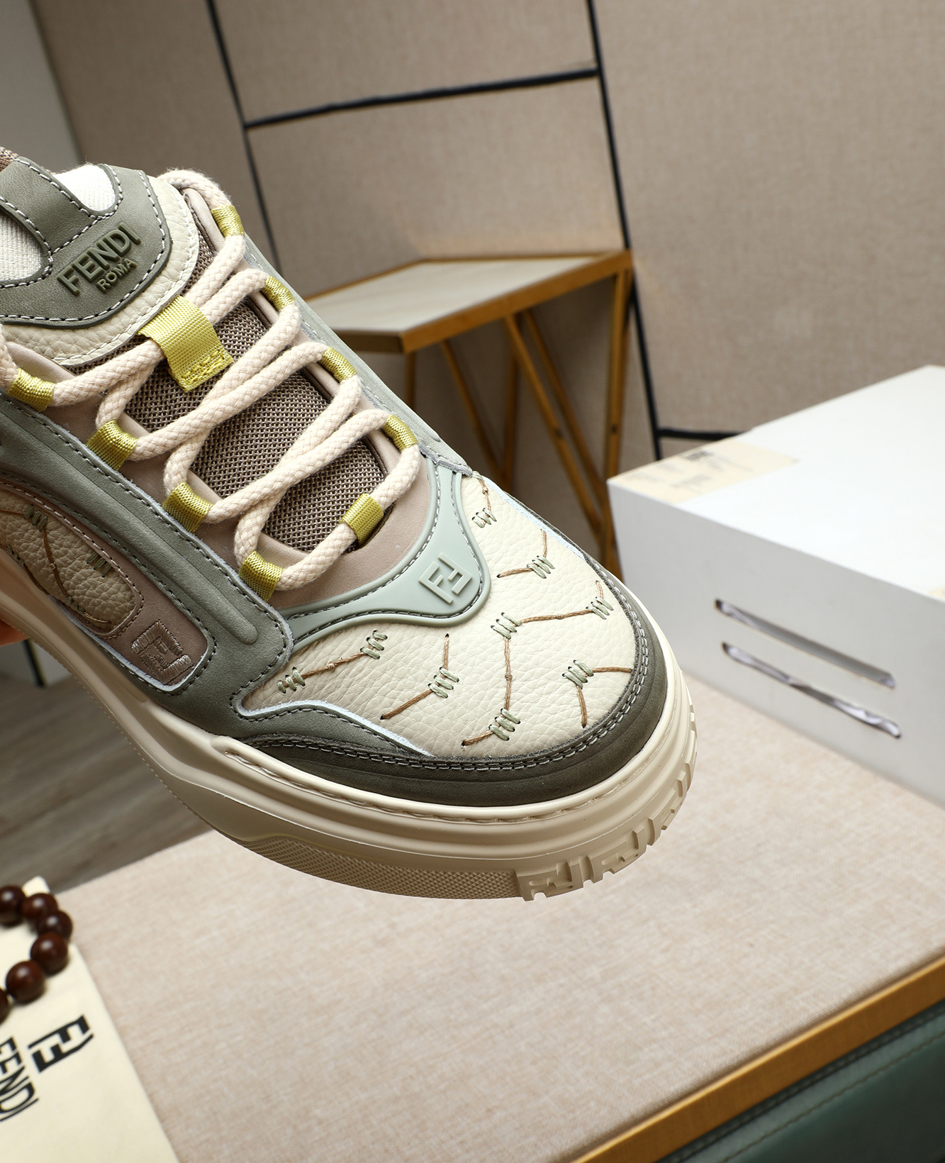 Fendi Men's Nappa & Leather Luxury Sneakers, Fashionable and Comfortable 8 i1747031457910 8005 0 6