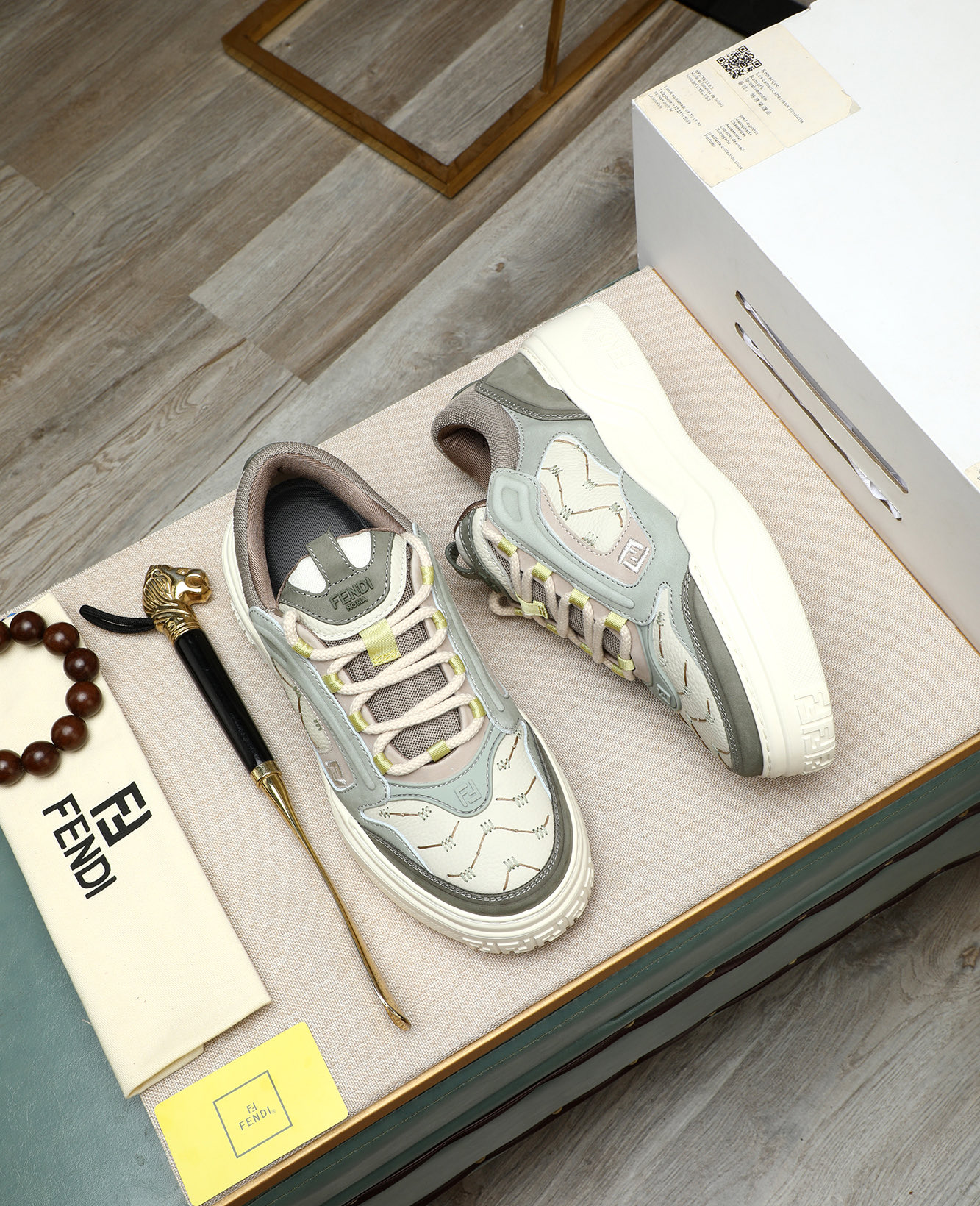 Fendi Men's Nappa & Leather Luxury Sneakers, Fashionable and Comfortable 4 i1747031458060 147 0 2