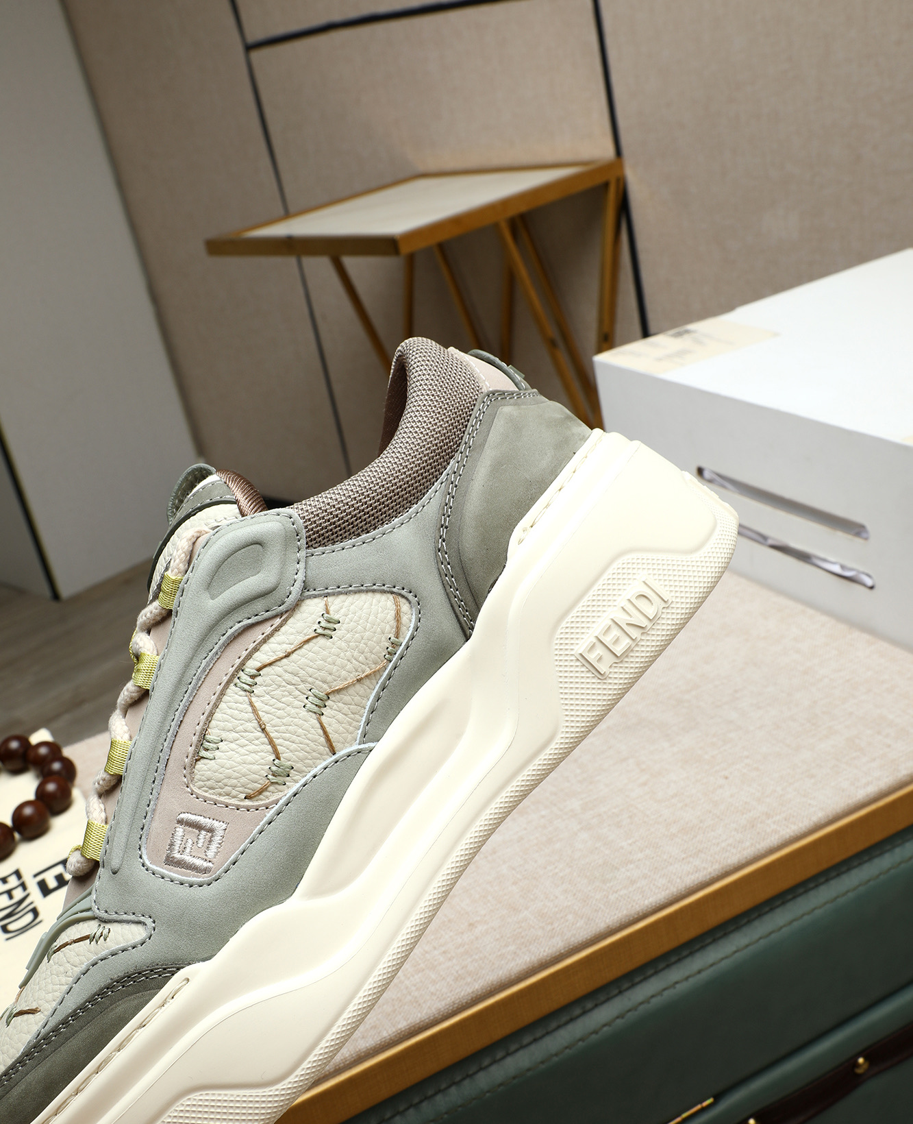 Fendi Men's Nappa & Leather Luxury Sneakers, Fashionable and Comfortable 9 i1747031459084 5758 0 7