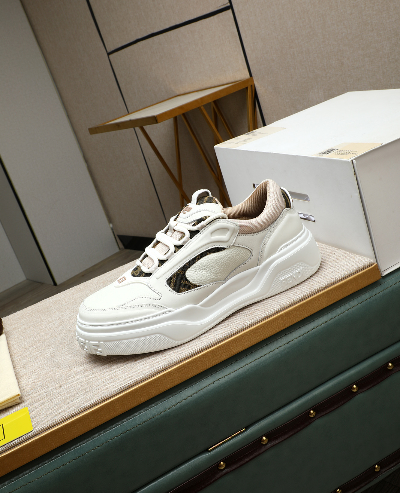 Fendi White Leather Sneakers Casual Shoes Designer Fashion Size 39-44 7 i1747031496024 9083 0 5