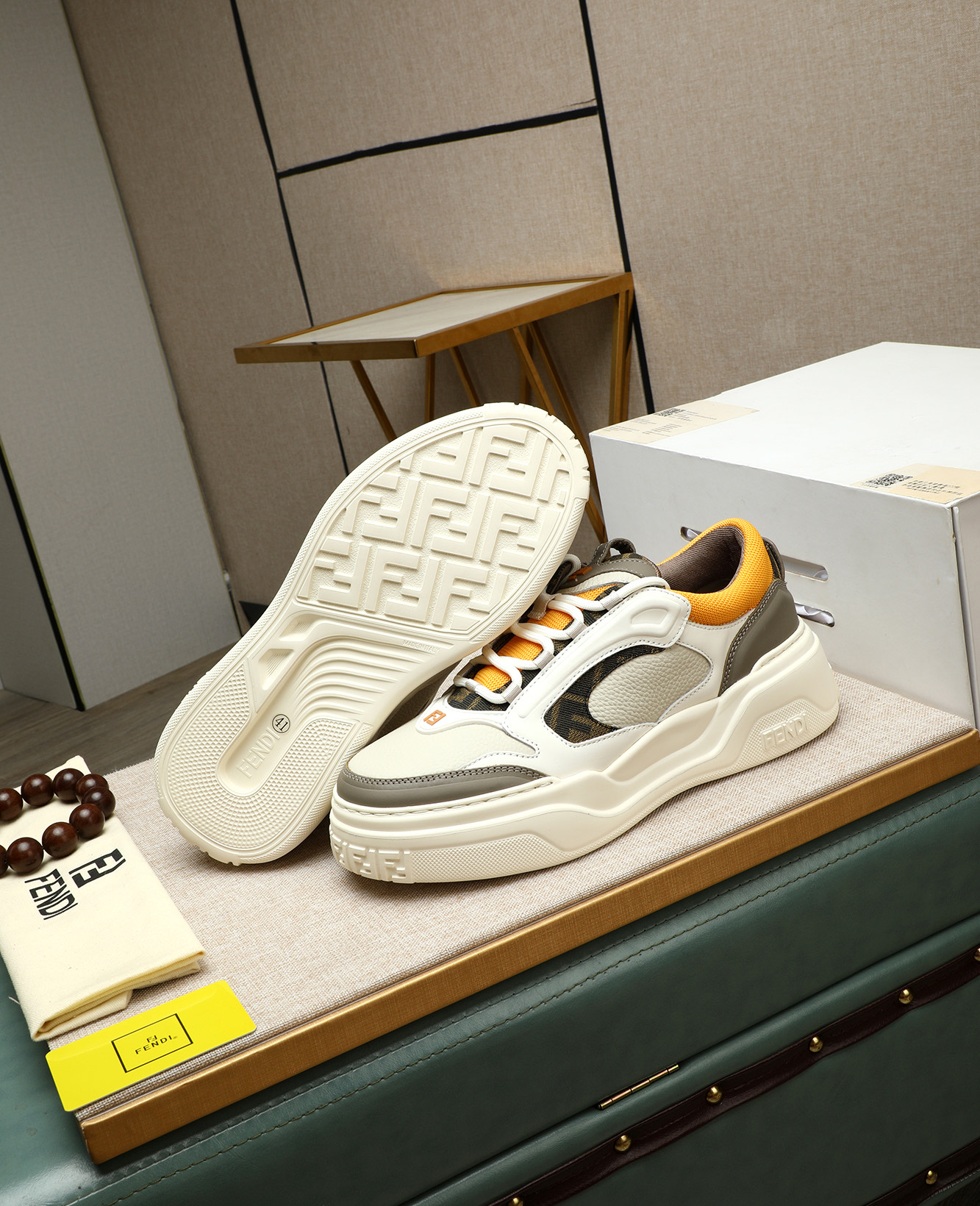 Fendi Premium Leather Sneakers - Stylish, Comfortable, and High-Quality 5 i1747031553739 3975 0 3