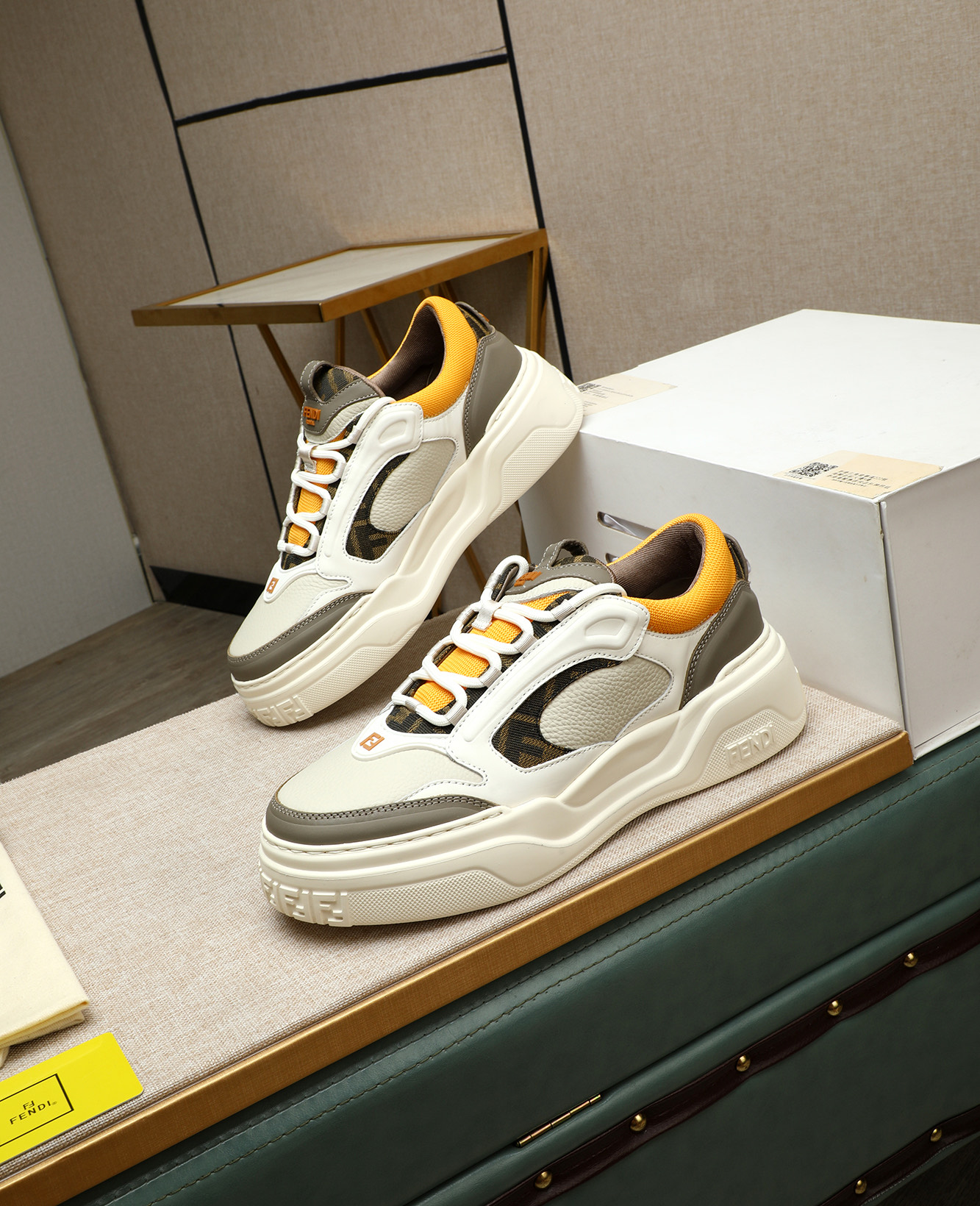 Fendi Premium Leather Sneakers - Stylish, Comfortable, and High-Quality 4 i1747031553861 4690 0 2