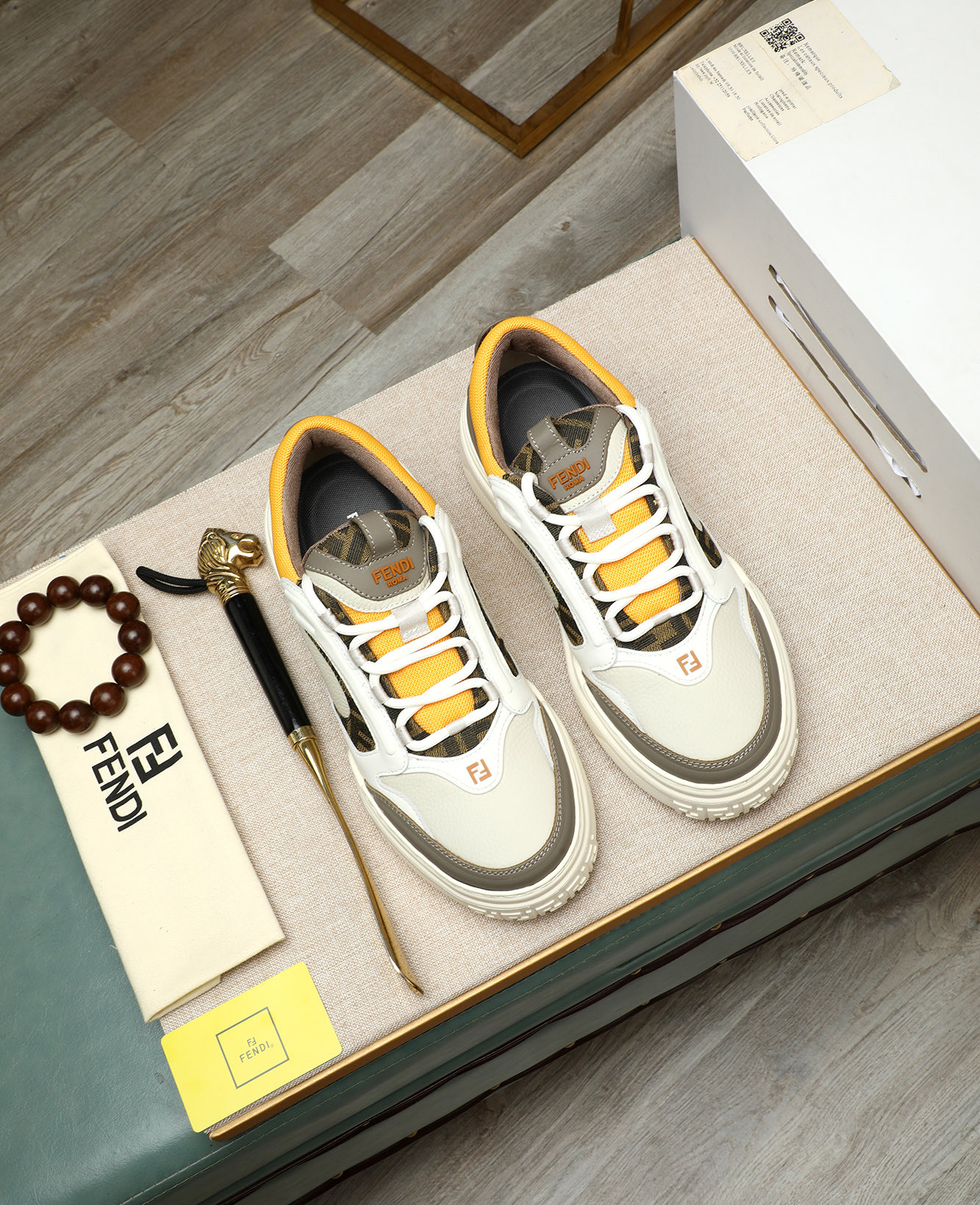 Fendi Premium Leather Sneakers - Stylish, Comfortable, and High-Quality 2 i1747031554510 7352 0 0
