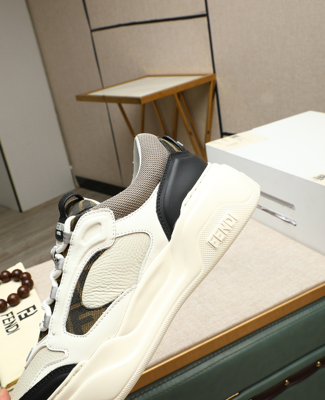 Fendi Men's Nappa & Litchi Leather Sneakers - High-End Quality & Craftsmanship 10 i1747031569976 2491 0 8