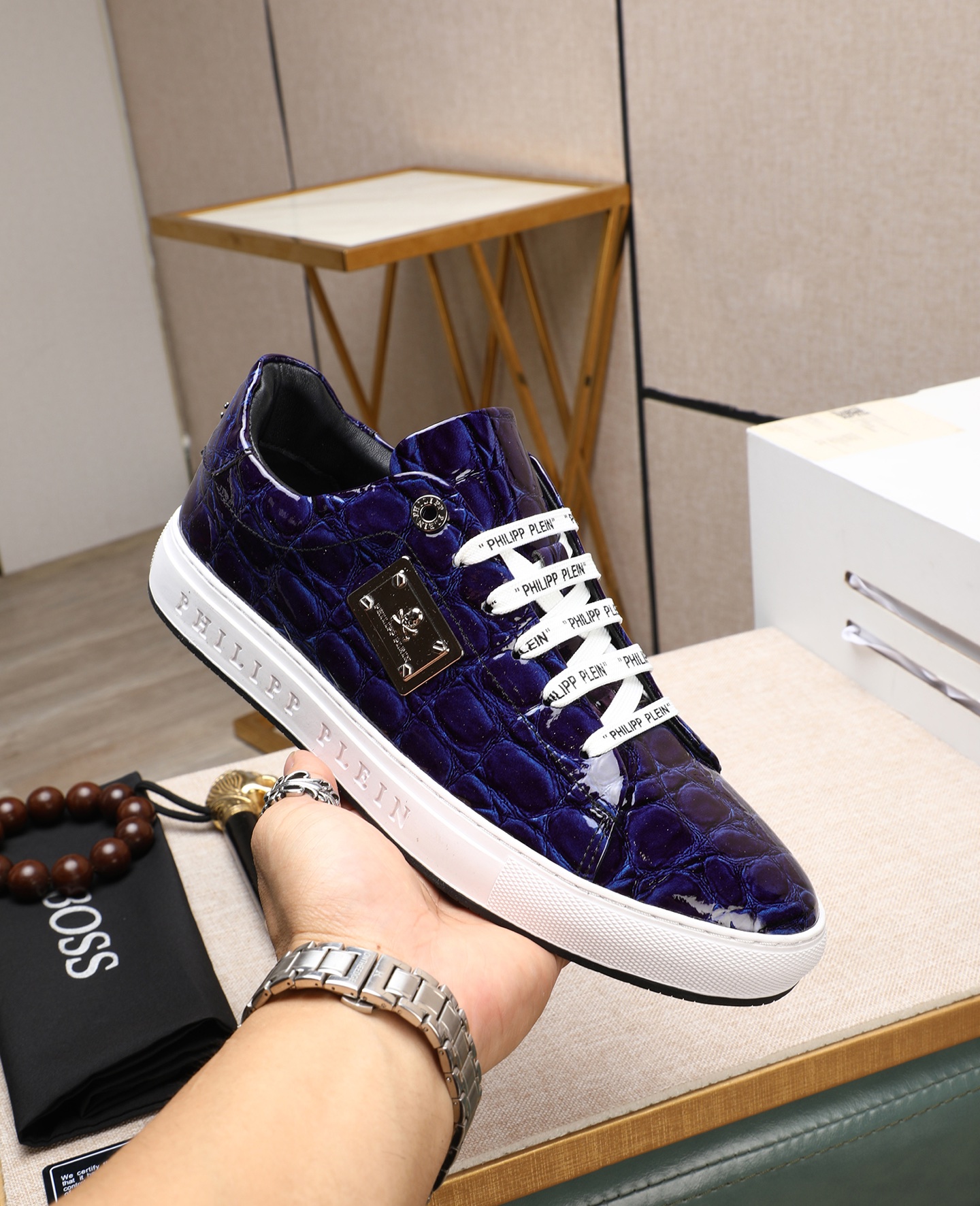 Precio de fábrica PP Phillip Calidad original. Entrenadores de estilo moderno único. Zapatos casuale