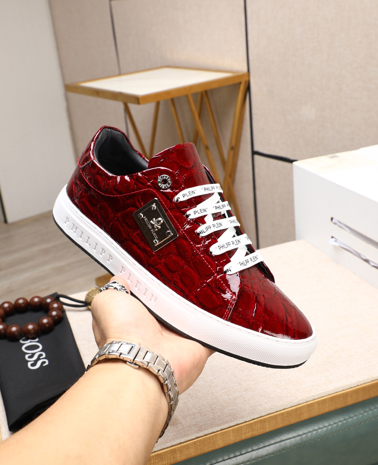 Precio de fábrica PP Phillip Calidad original. Entrenadores de estilo moderno único. Zapatos casuale
