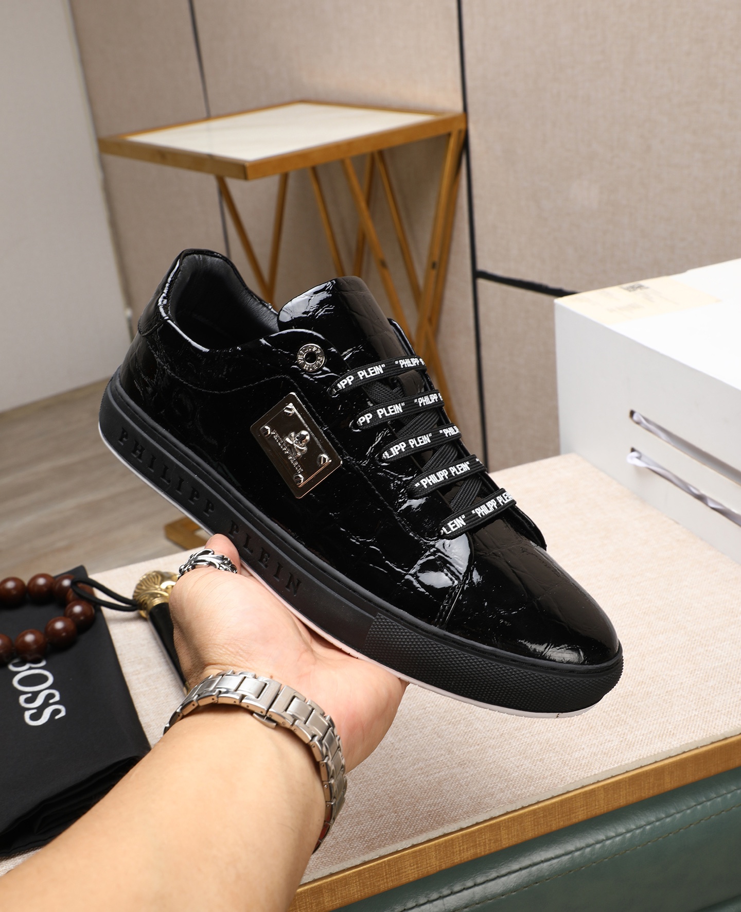 Precio de fábrica PP Phillip Calidad original. Entrenadores de estilo moderno único. Zapatos casuale