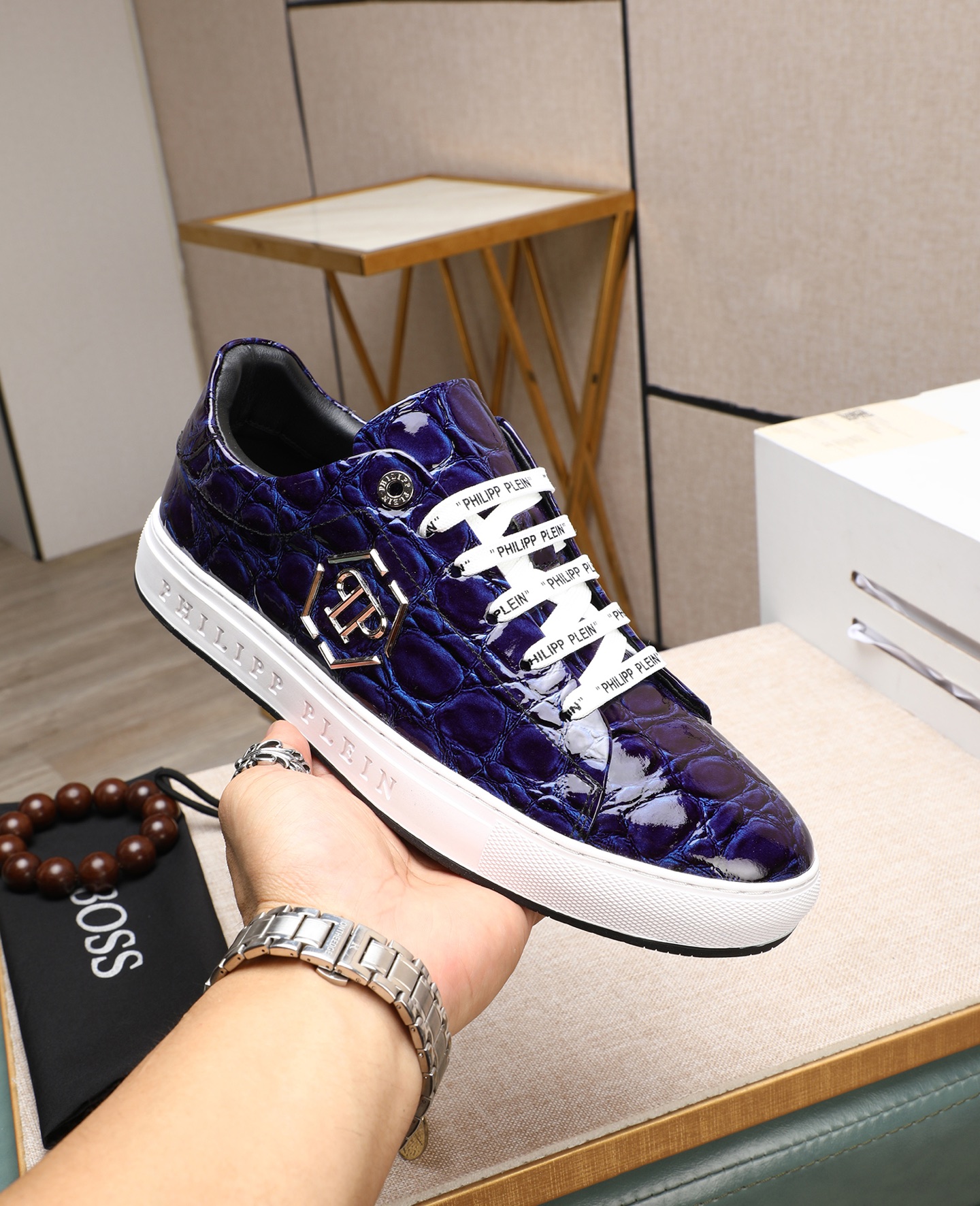 Precio de fábrica PP Phillip Calidad original. Entrenadores de estilo moderno único. Zapatos casuale