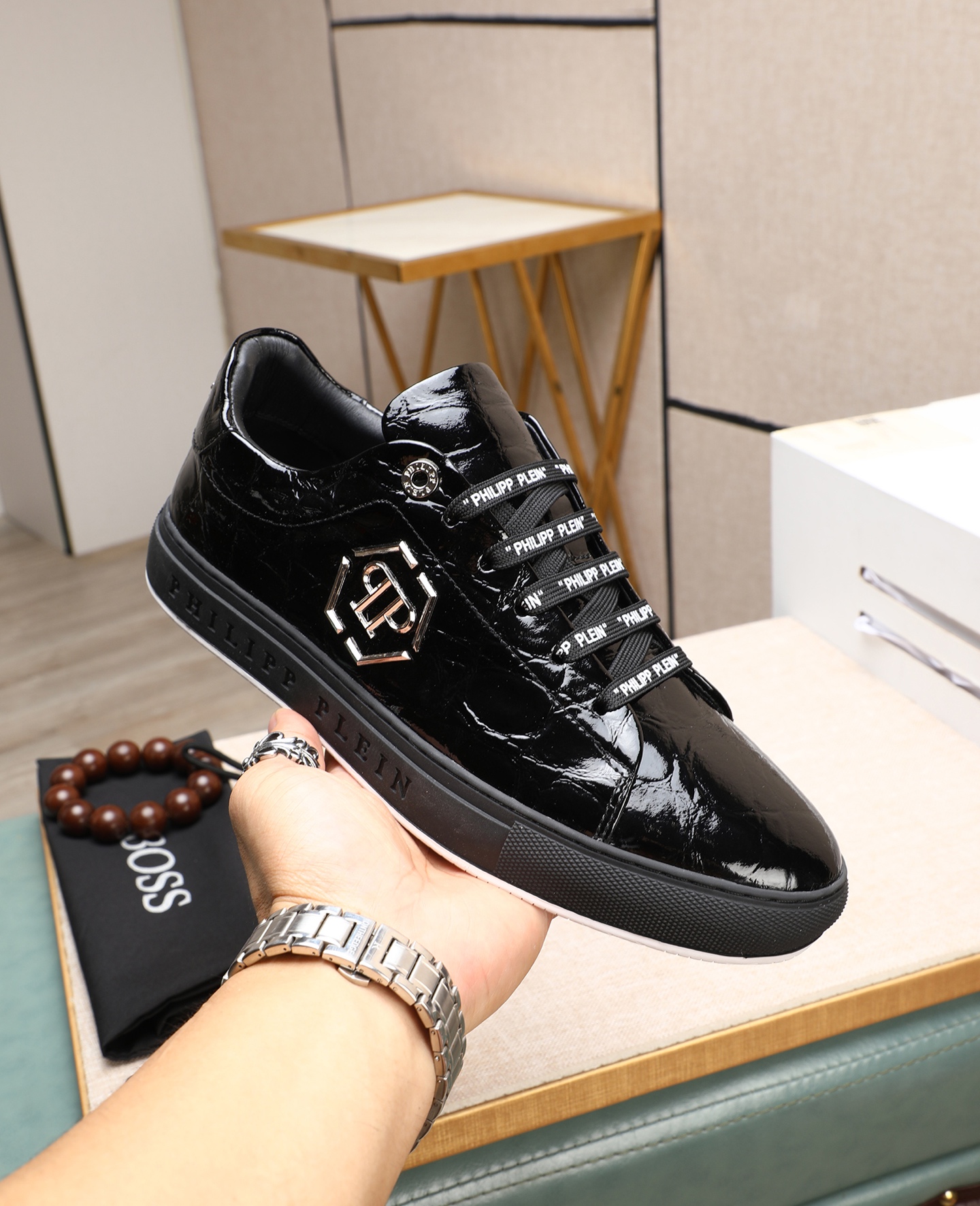 Precio de fábrica PP Phillip Calidad original. Entrenadores de estilo moderno único. Zapatos casuale