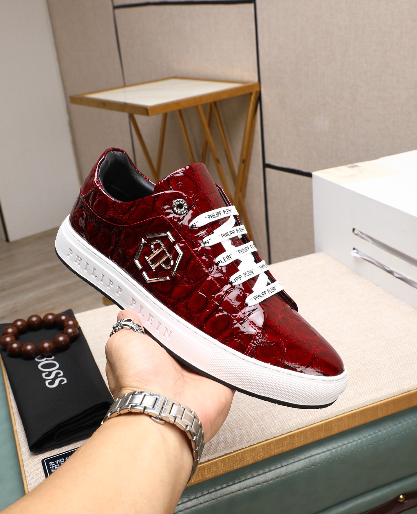 Precio de fábrica PP Phillip Calidad original. Entrenadores de estilo moderno único. Zapatos casuale