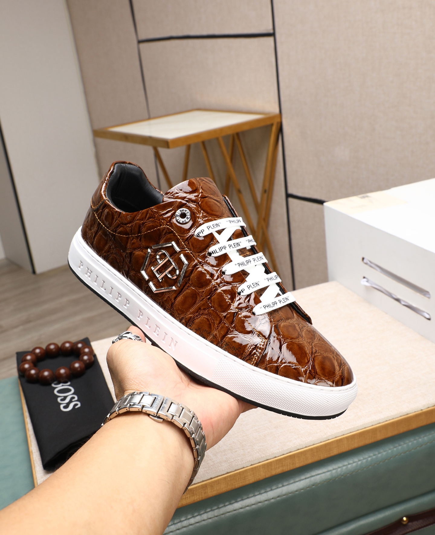 Precio de fábrica PP Phillip Calidad original. Entrenadores de estilo moderno único. Zapatos casuale