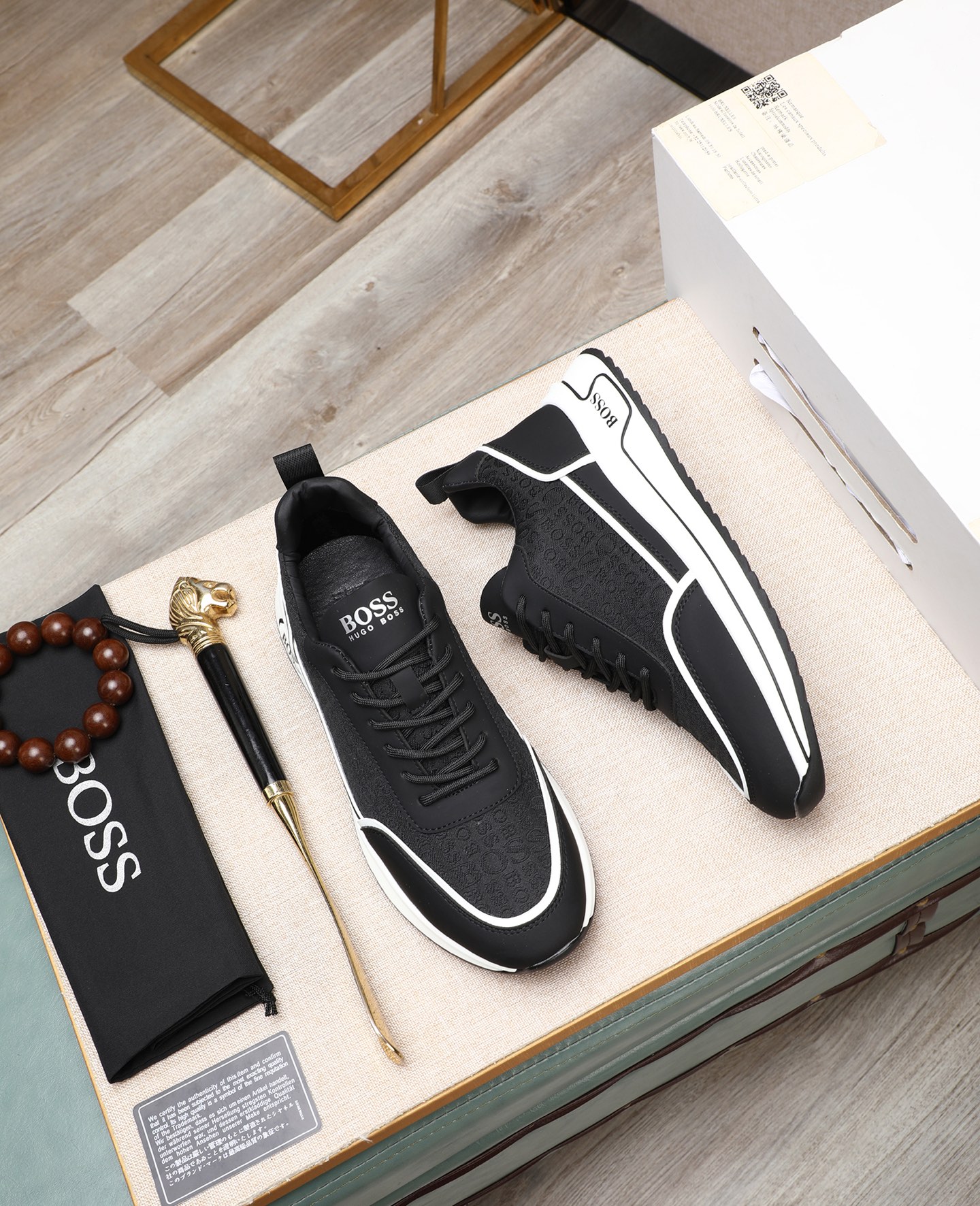 precio de fábrica [BOSS] zapatos de los hombres originales Modelos clásicos zapatos casuales Esta se