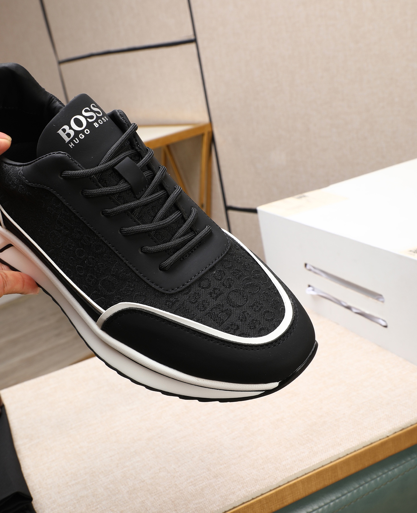 precio de fábrica [BOSS] zapatos de los hombres originales Modelos clásicos zapatos casuales Esta se