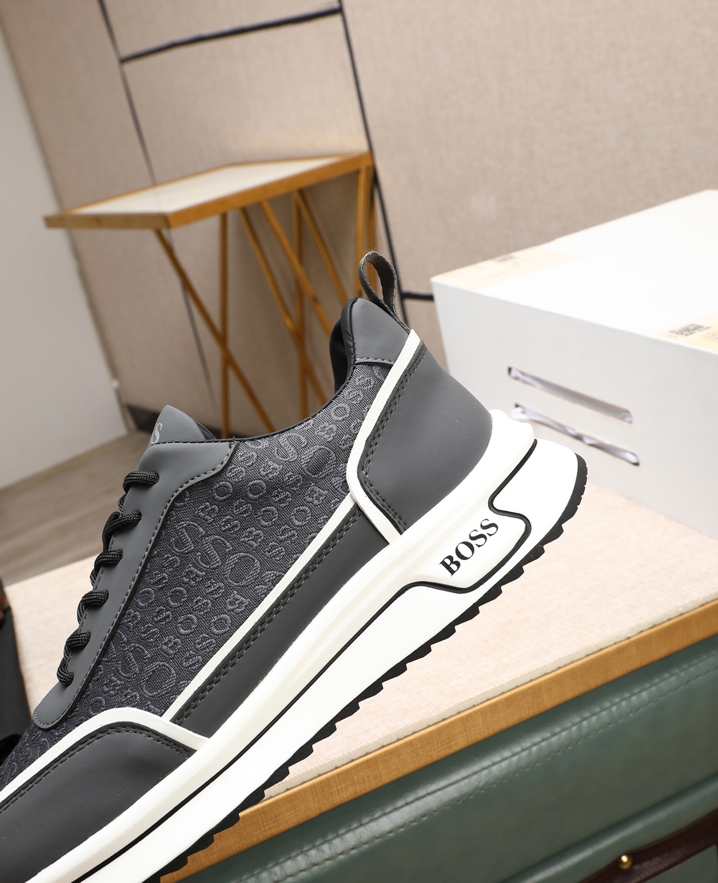 precio de fábrica [BOSS] zapatos de los hombres originales Modelos clásicos zapatos casuales Esta se