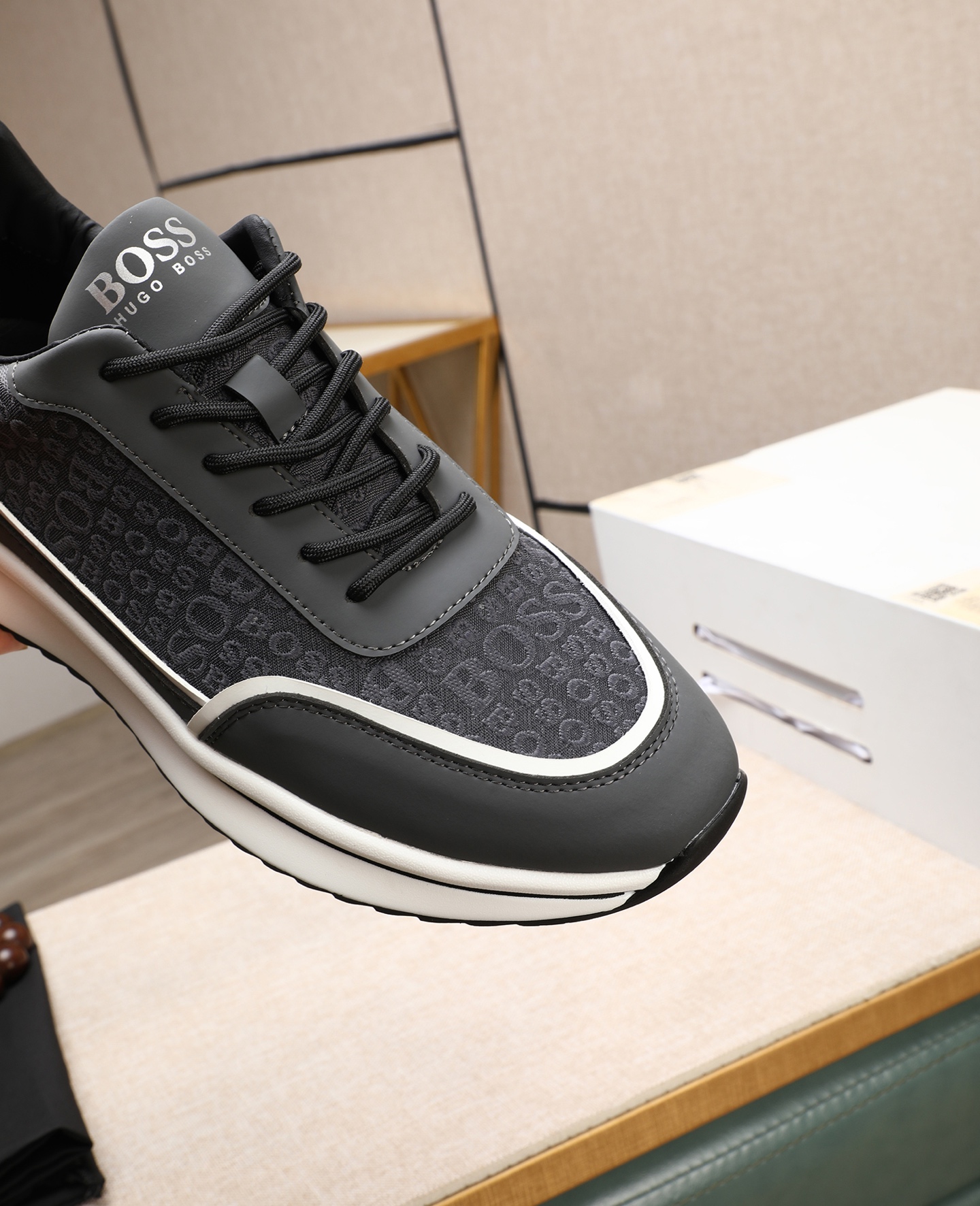 precio de fábrica [BOSS] zapatos de los hombres originales Modelos clásicos zapatos casuales Esta se