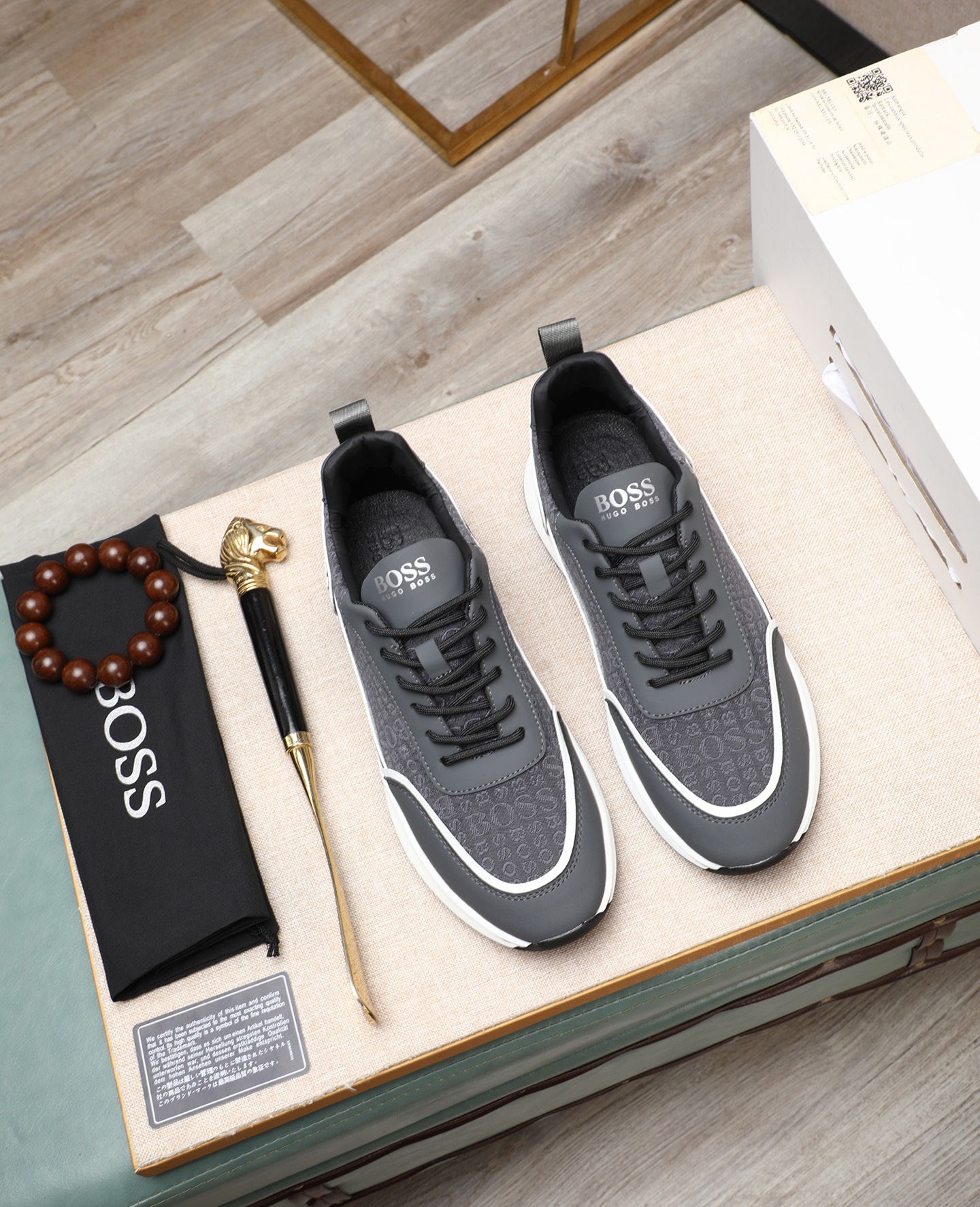 precio de fábrica [BOSS] zapatos de los hombres originales Modelos clásicos zapatos casuales Esta se
