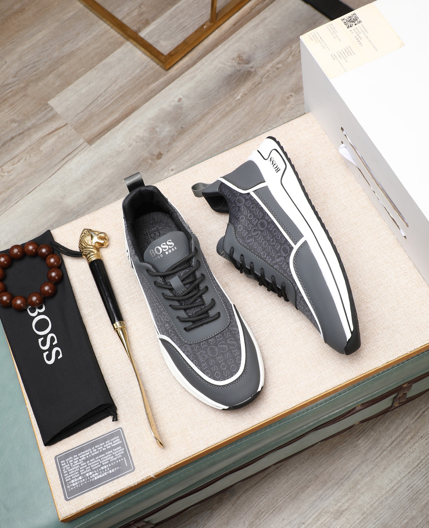 precio de fábrica [BOSS] zapatos de los hombres originales Modelos clásicos zapatos casuales Esta se