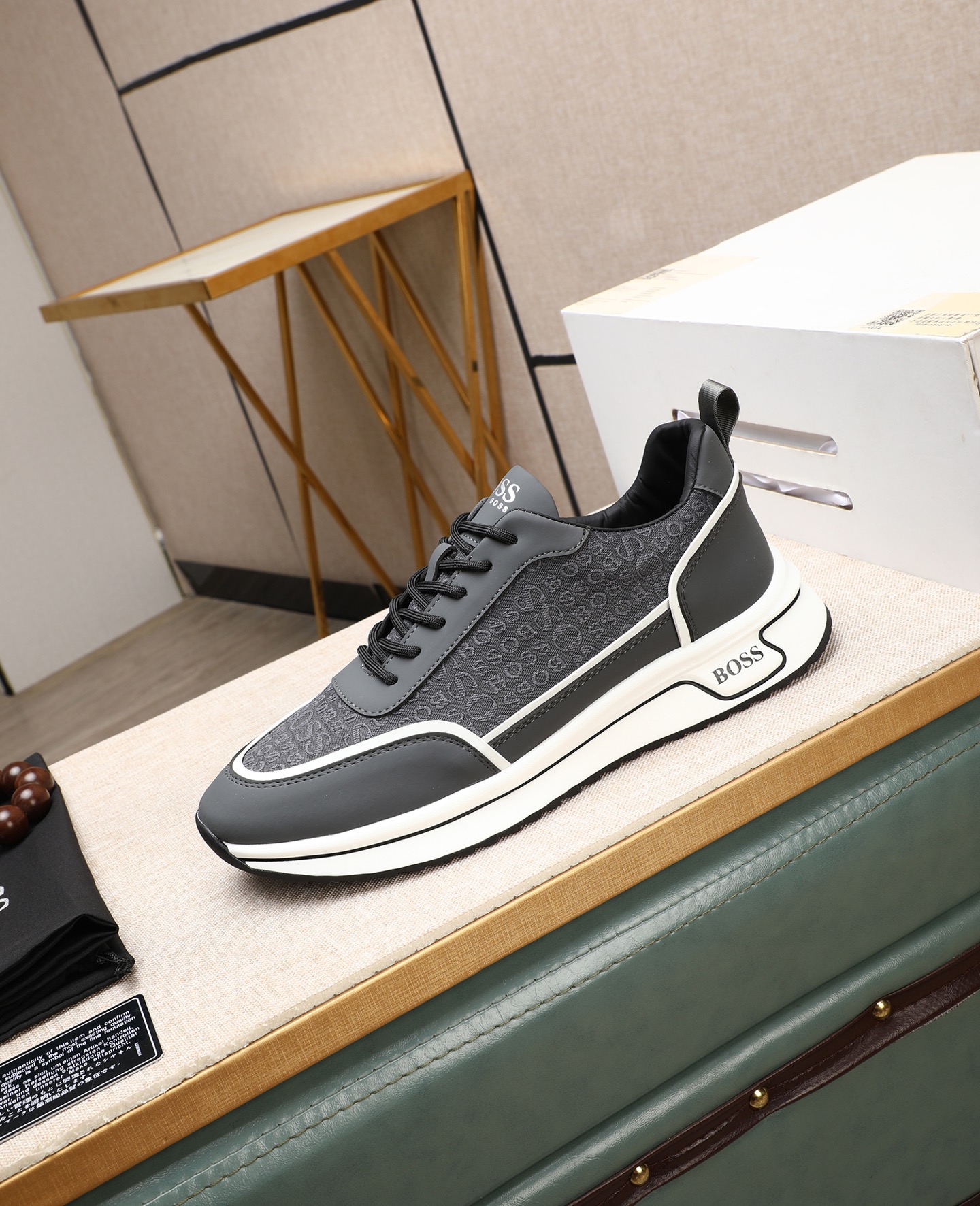precio de fábrica [BOSS] zapatos de los hombres originales Modelos clásicos zapatos casuales Esta se