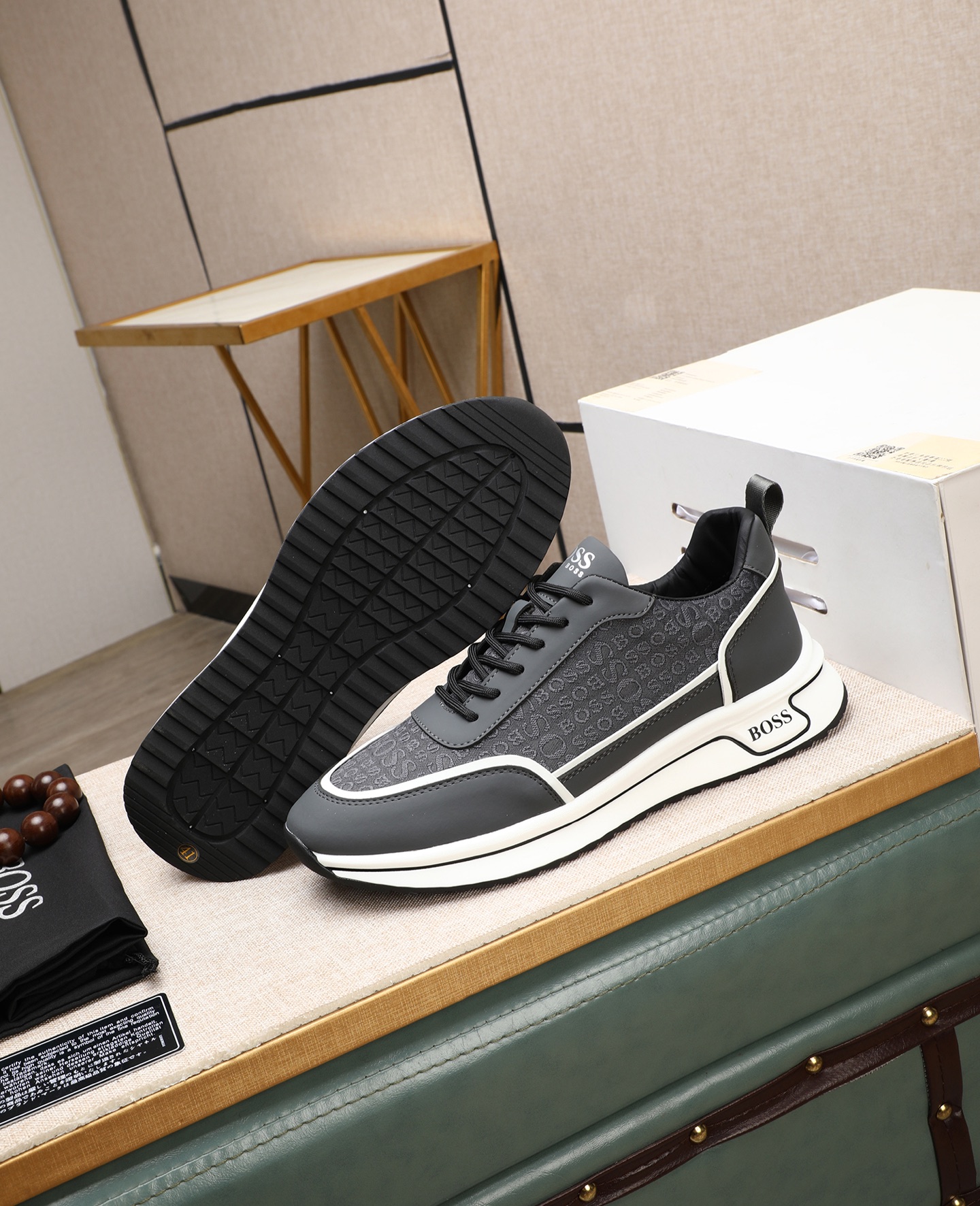 precio de fábrica [BOSS] zapatos de los hombres originales Modelos clásicos zapatos casuales Esta se