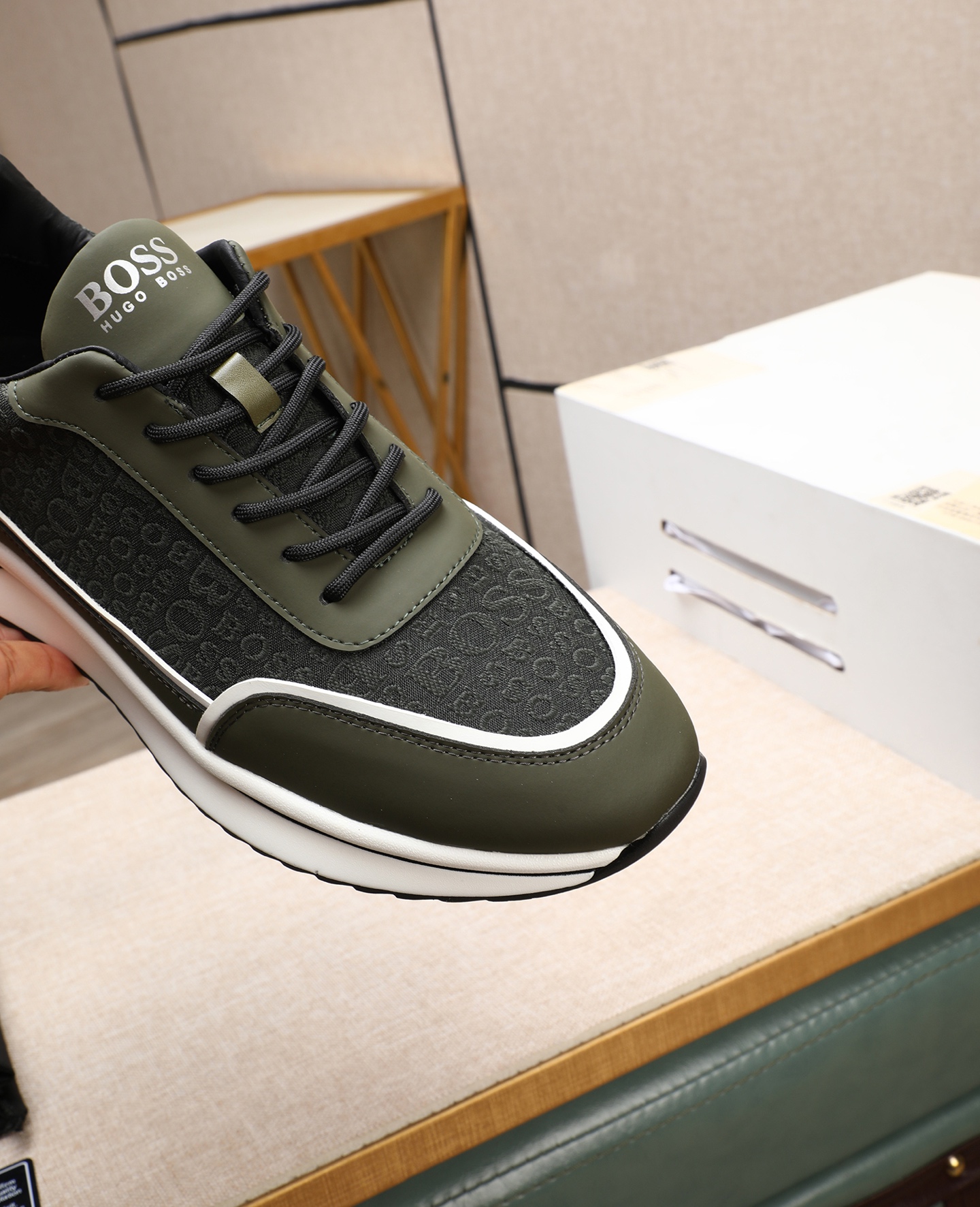 precio de fábrica [BOSS] zapatos de los hombres originales Modelos clásicos zapatos casuales Esta se