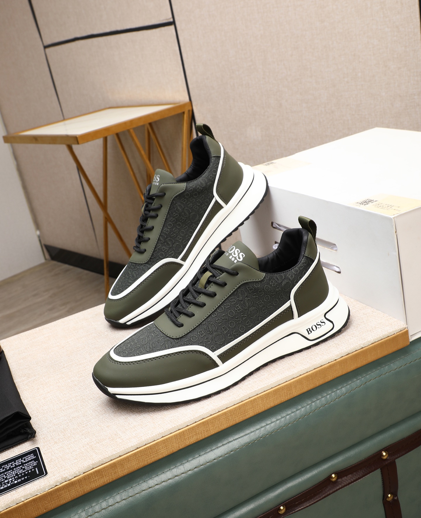 precio de fábrica [BOSS] zapatos de los hombres originales Modelos clásicos zapatos casuales Esta se