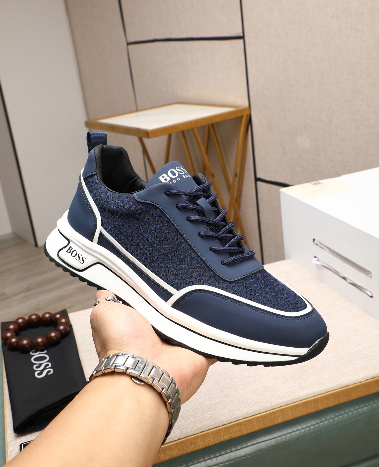 precio de fábrica [BOSS] zapatos de los hombres originales Modelos clásicos zapatos casuales Esta se