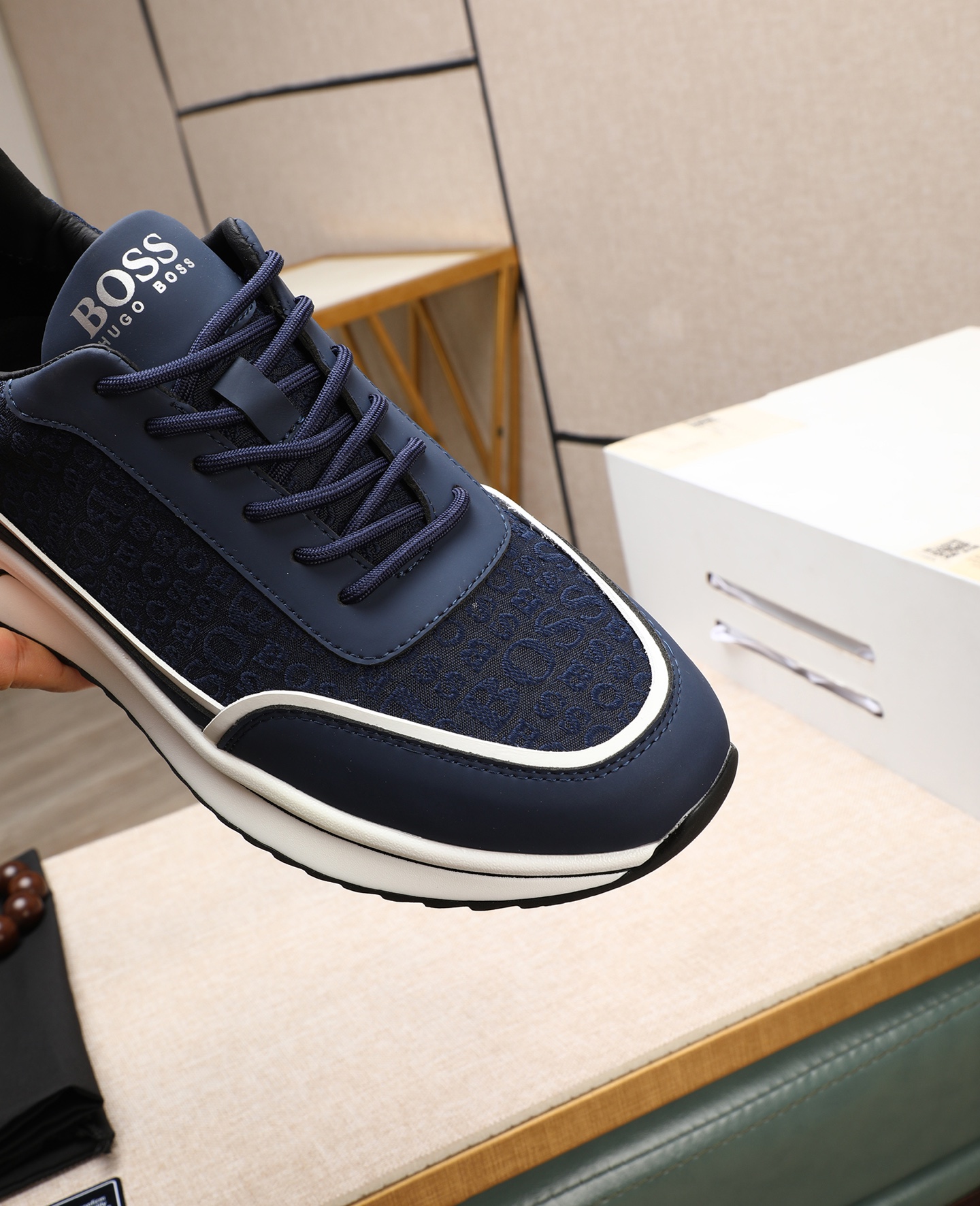 precio de fábrica [BOSS] zapatos de los hombres originales Modelos clásicos zapatos casuales Esta se