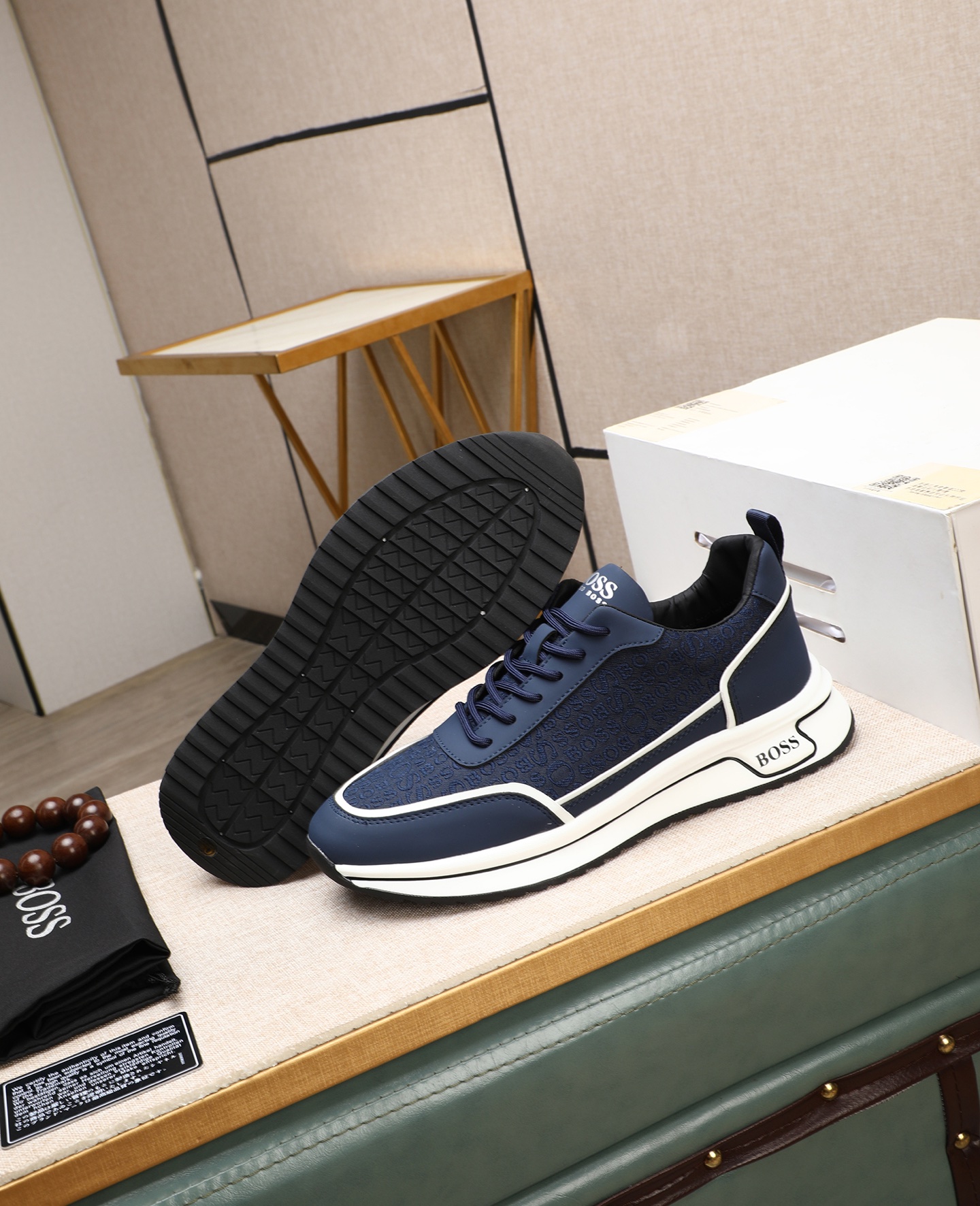 precio de fábrica [BOSS] zapatos de los hombres originales Modelos clásicos zapatos casuales Esta se