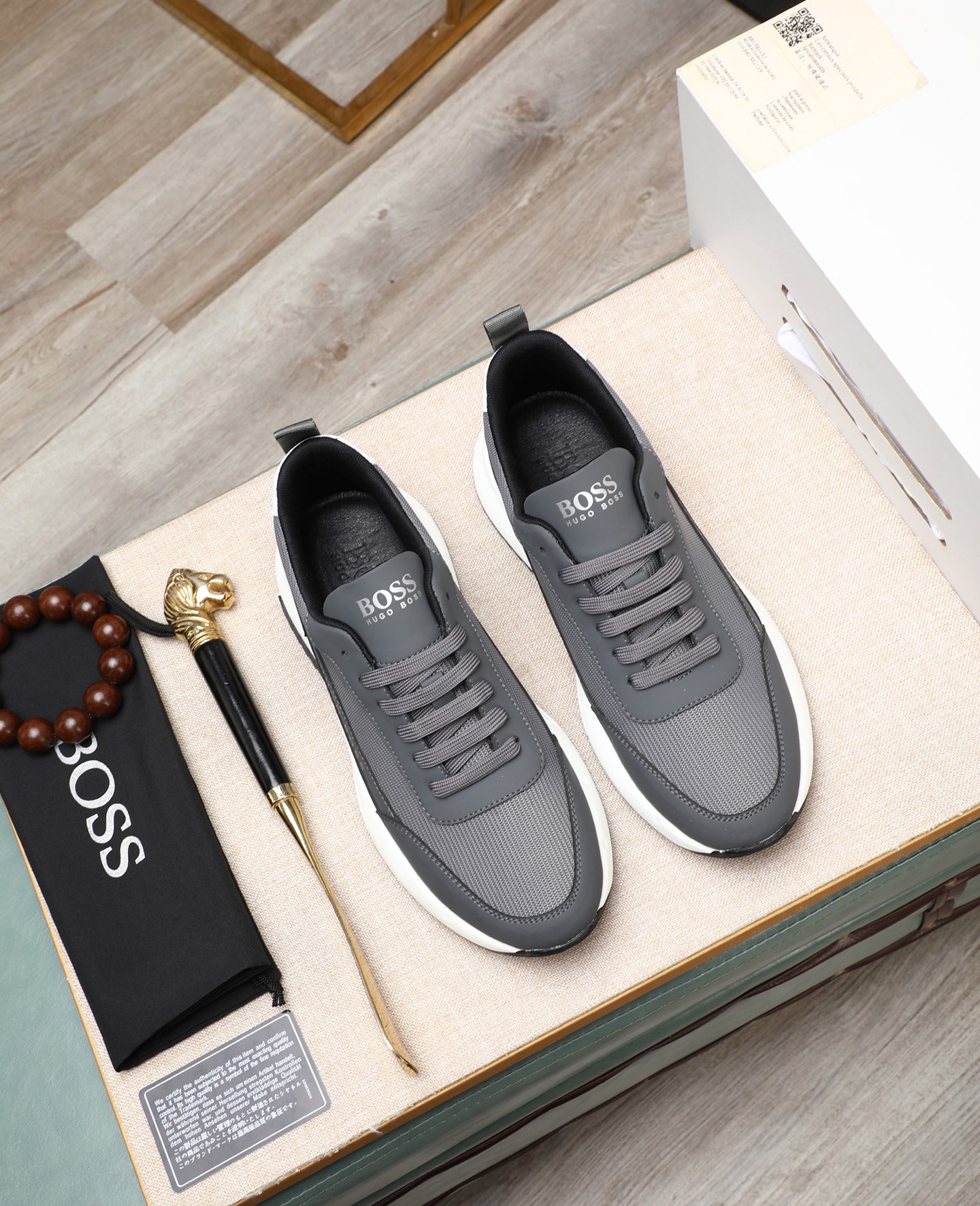 precio de fábrica [BOSS] zapatos de los hombres originales Modelos clásicos zapatos casuales Esta se