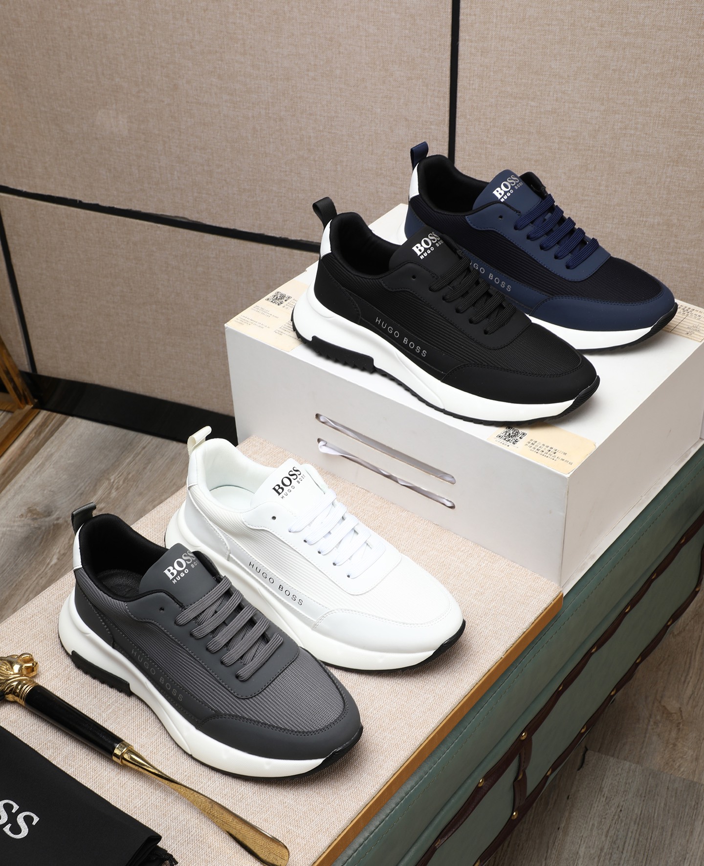 precio de fábrica [BOSS] zapatos de los hombres originales Modelos clásicos zapatos casuales Esta se