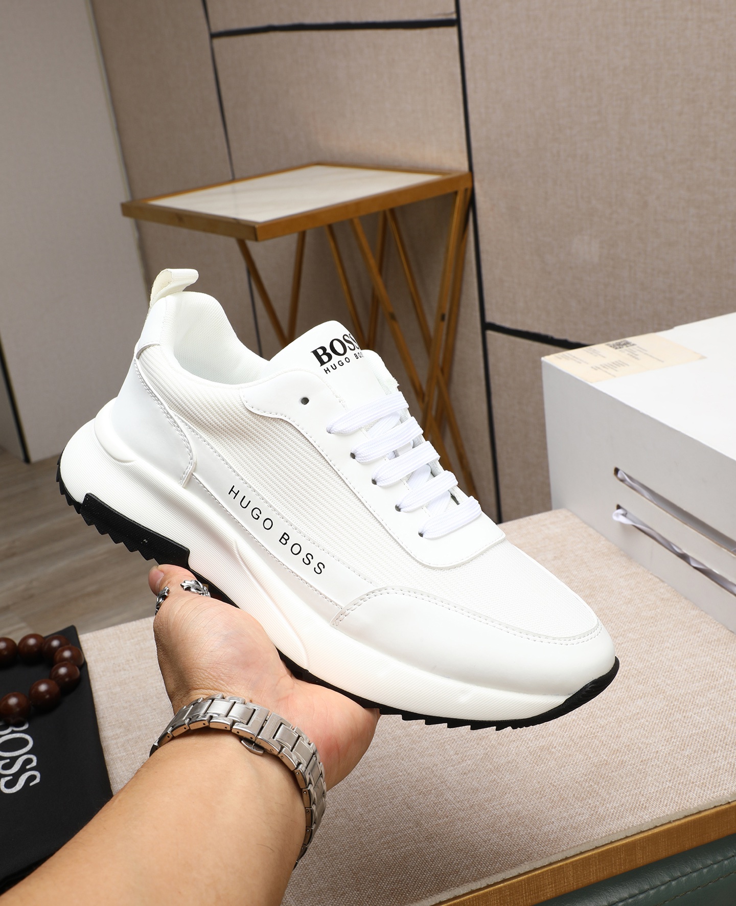 precio de fábrica [BOSS] zapatos de los hombres originales Modelos clásicos zapatos casuales Esta se