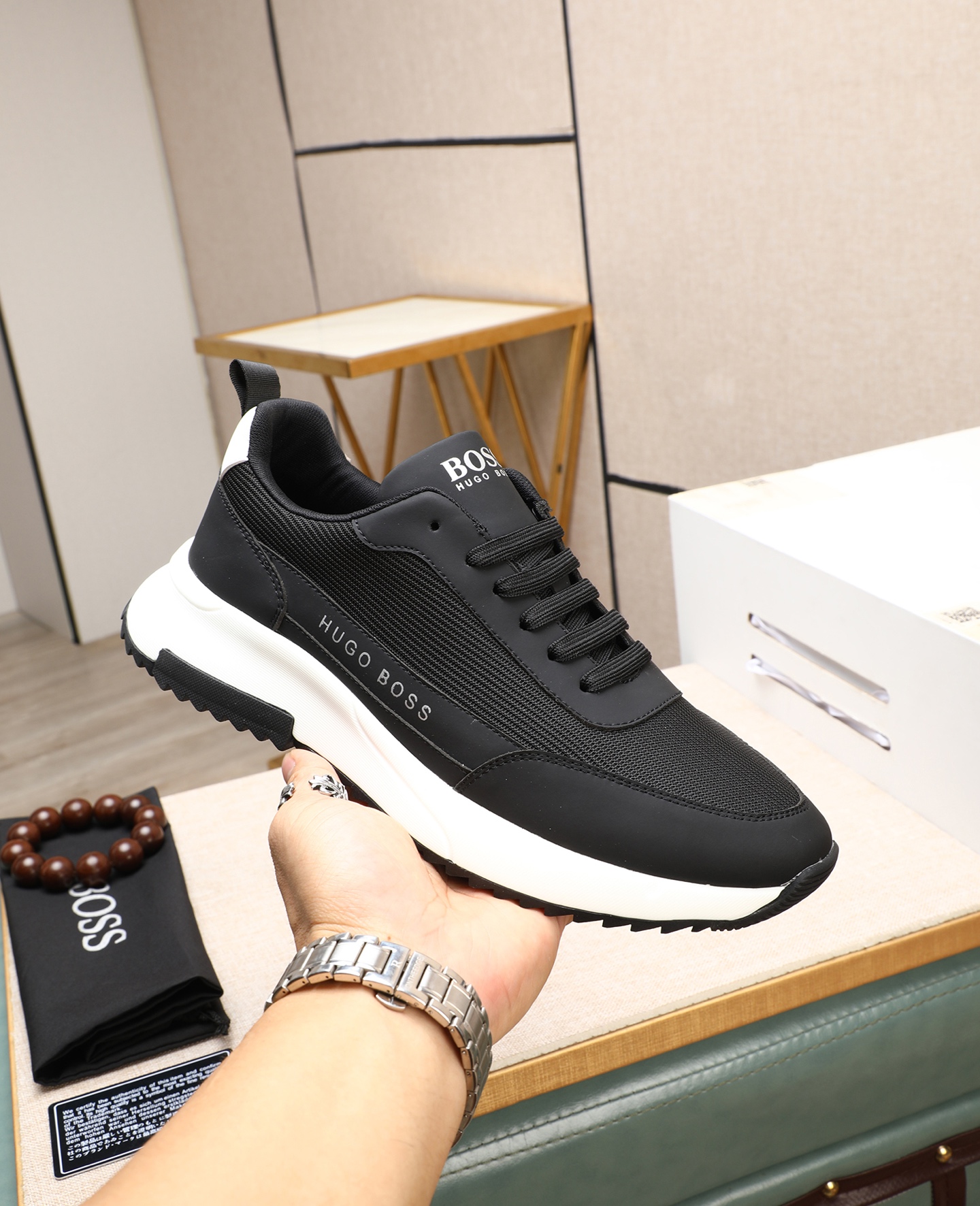 precio de fábrica [BOSS] zapatos de los hombres originales Modelos clásicos zapatos casuales Esta se