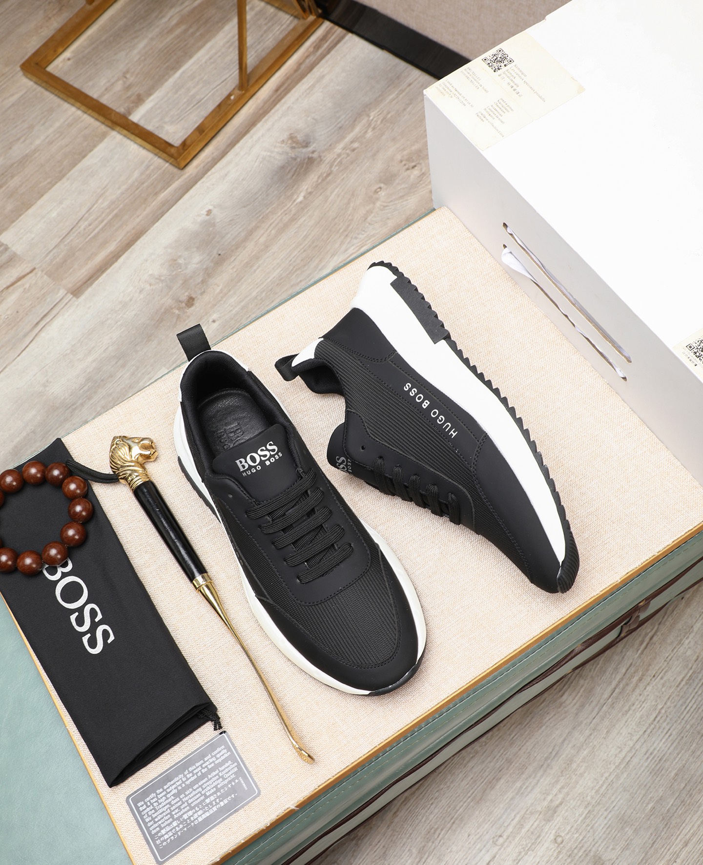precio de fábrica [BOSS] zapatos de los hombres originales Modelos clásicos zapatos casuales Esta se