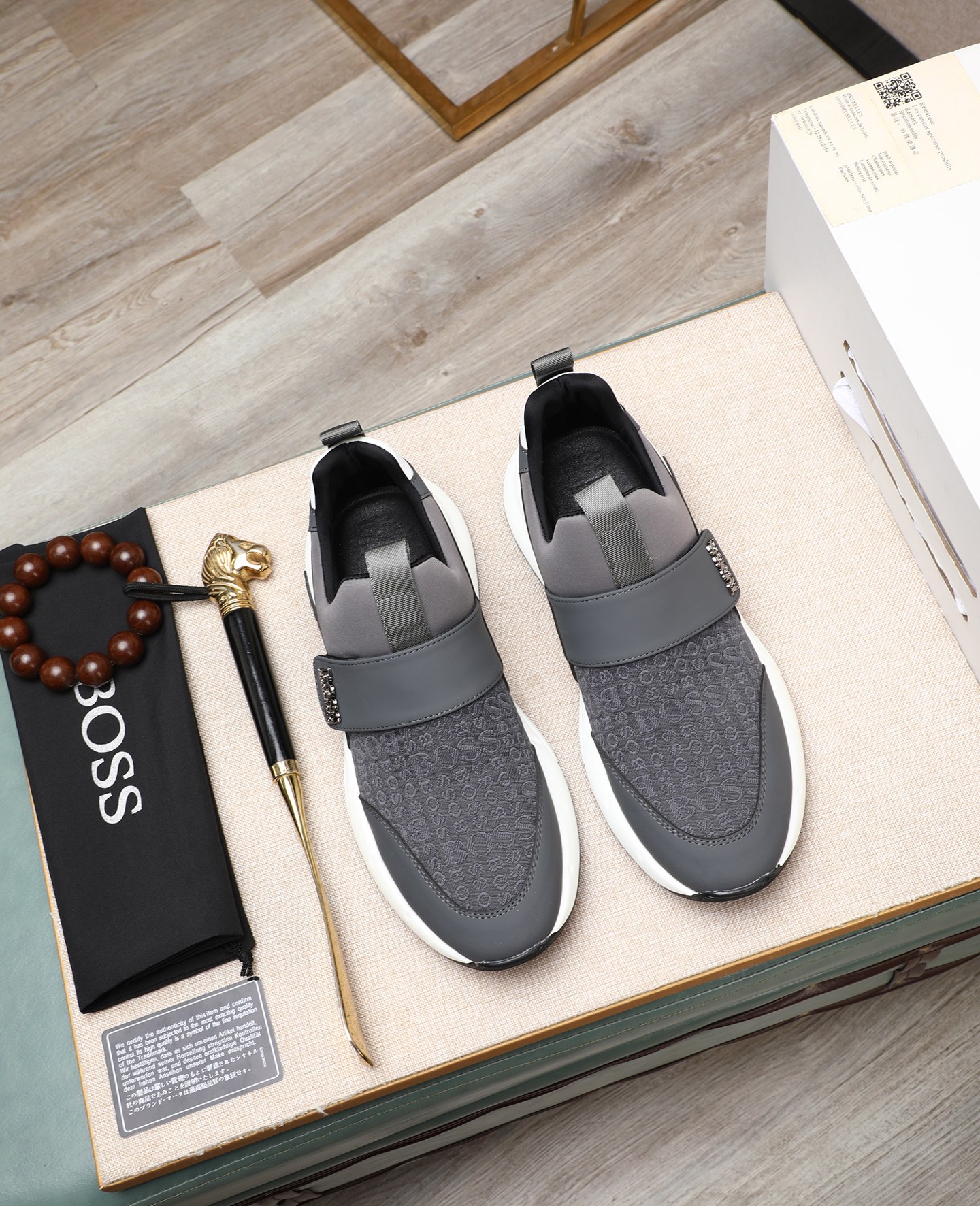 precio de fábrica [BOSS] zapatos de los hombres originales Modelos clásicos zapatos casuales Esta se