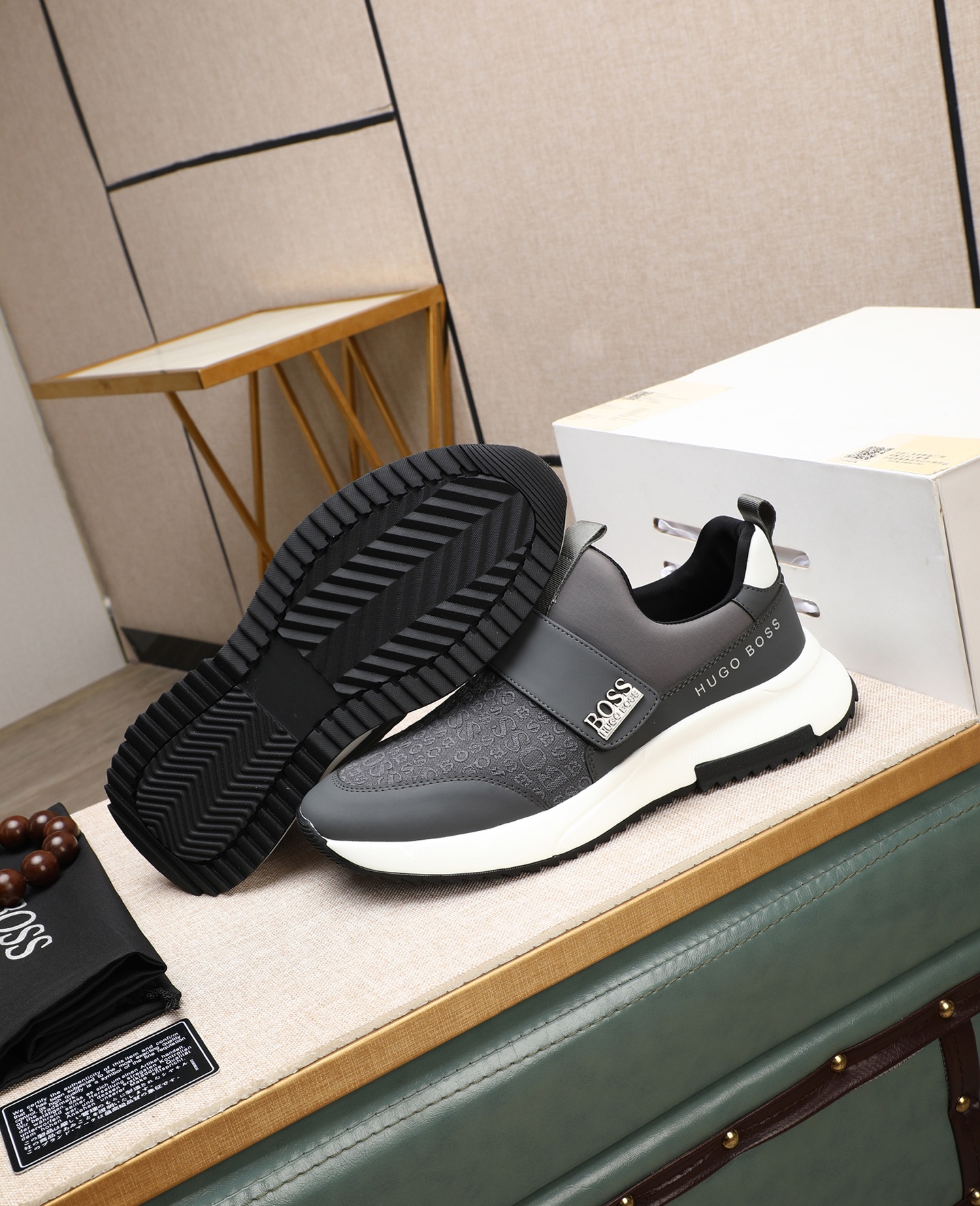 precio de fábrica [BOSS] zapatos de los hombres originales Modelos clásicos zapatos casuales Esta se