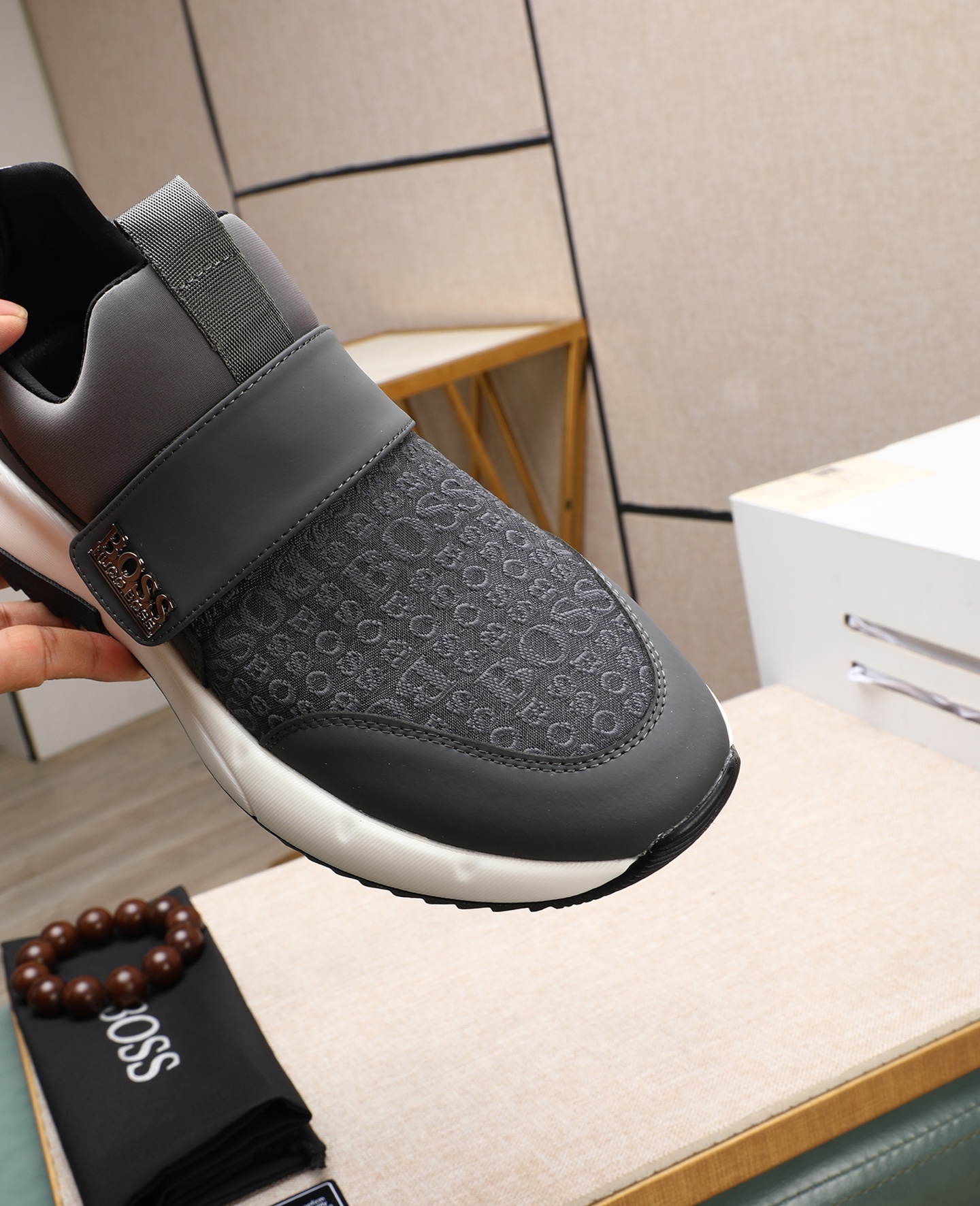 precio de fábrica [BOSS] zapatos de los hombres originales Modelos clásicos zapatos casuales Esta se