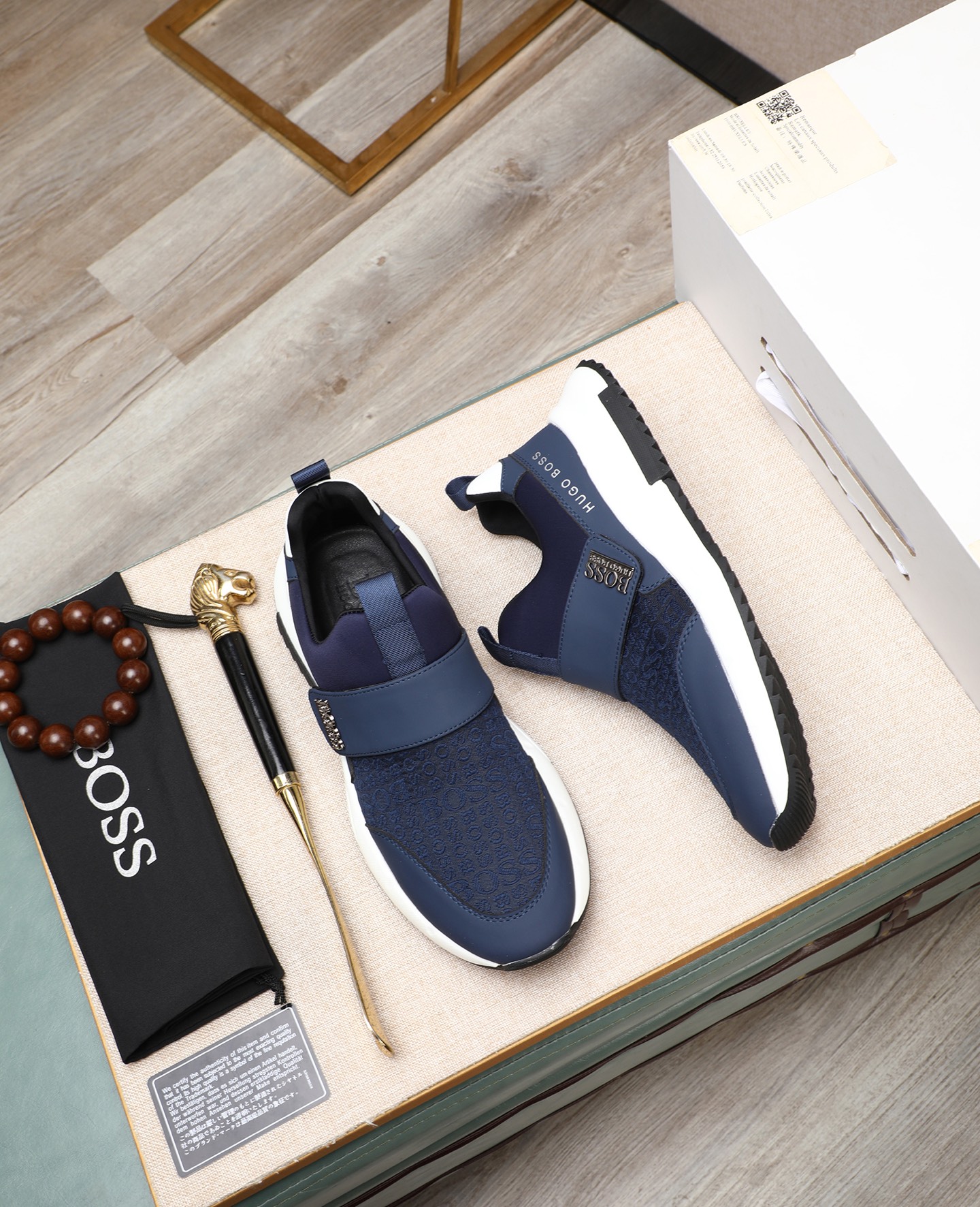 precio de fábrica [BOSS] zapatos de los hombres originales Modelos clásicos zapatos casuales Esta se