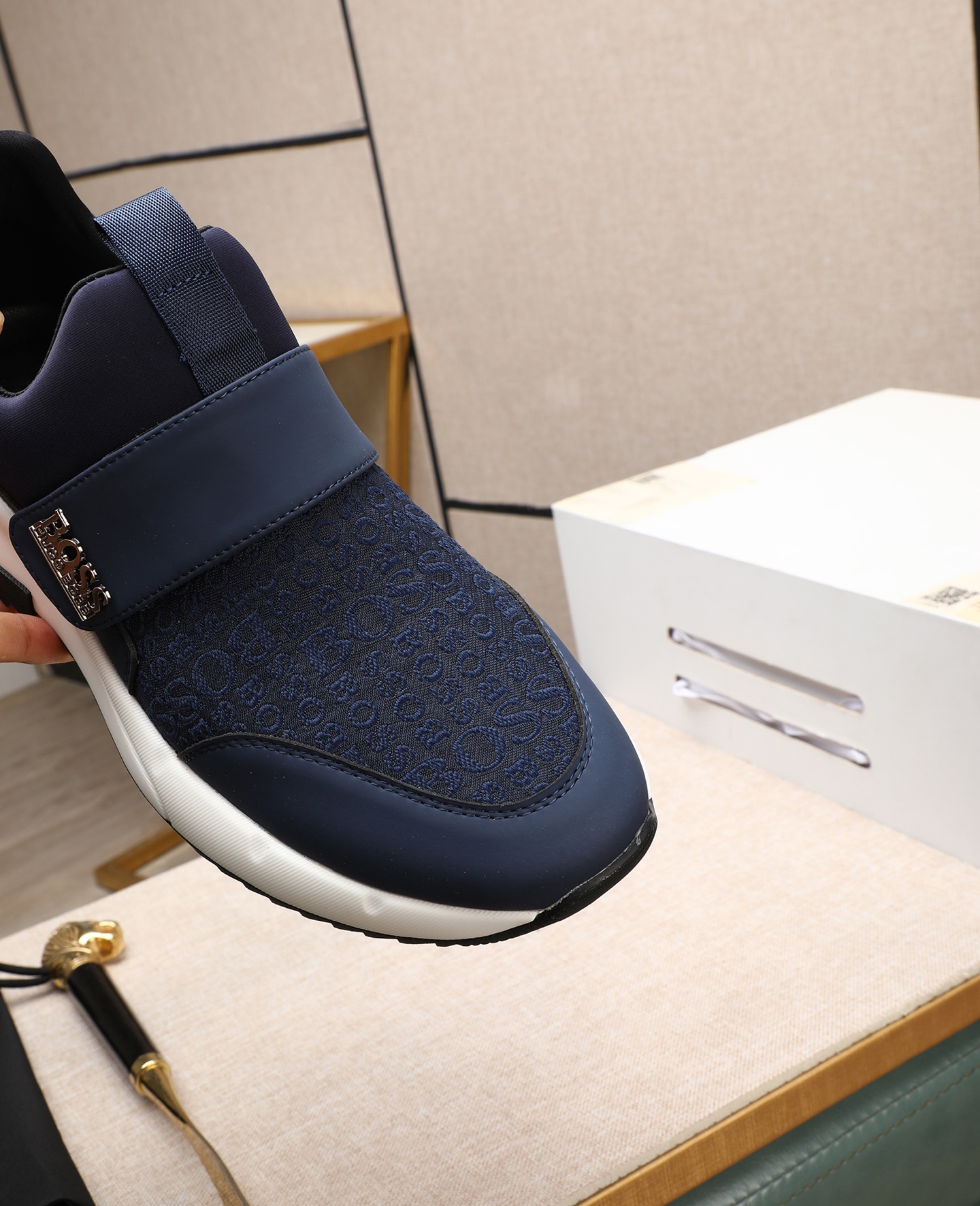 precio de fábrica [BOSS] zapatos de los hombres originales Modelos clásicos zapatos casuales Esta se
