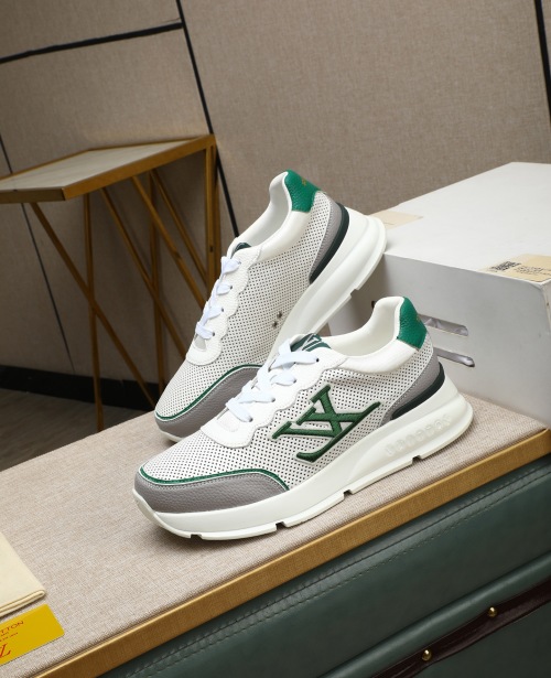 Louis Vuitton Milan Fashion Show Sneakers - Calf Leather, Iconic Design 1 Louis Vuitton Milan Fashion Show Sneakers - Calf Leather, Iconic Design